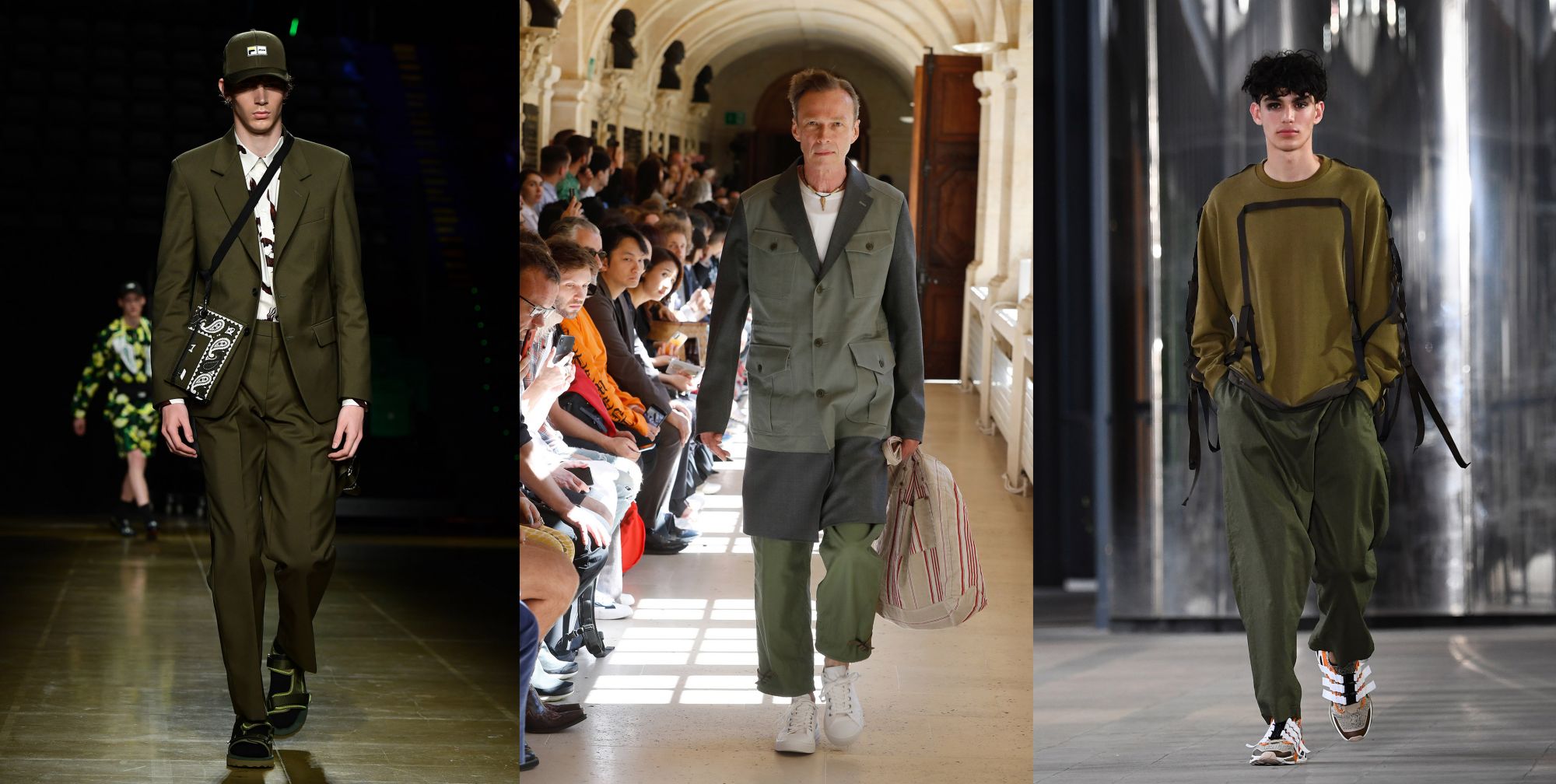 Army green by MSGM, Junya Watanabe Man and White Mountaineering