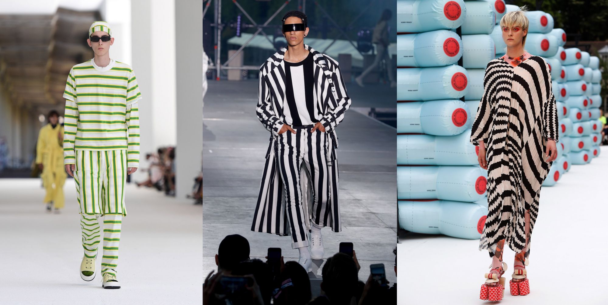 Stripes by Sunnei, Balmain and Henrik Vibskov