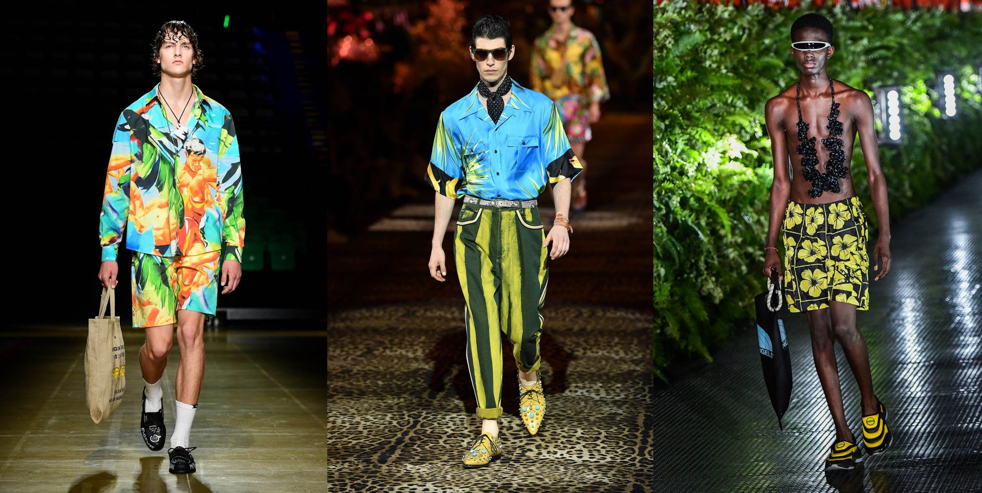Tropical vibes by MSGM, Dolce & Gabbana and Palm Angels