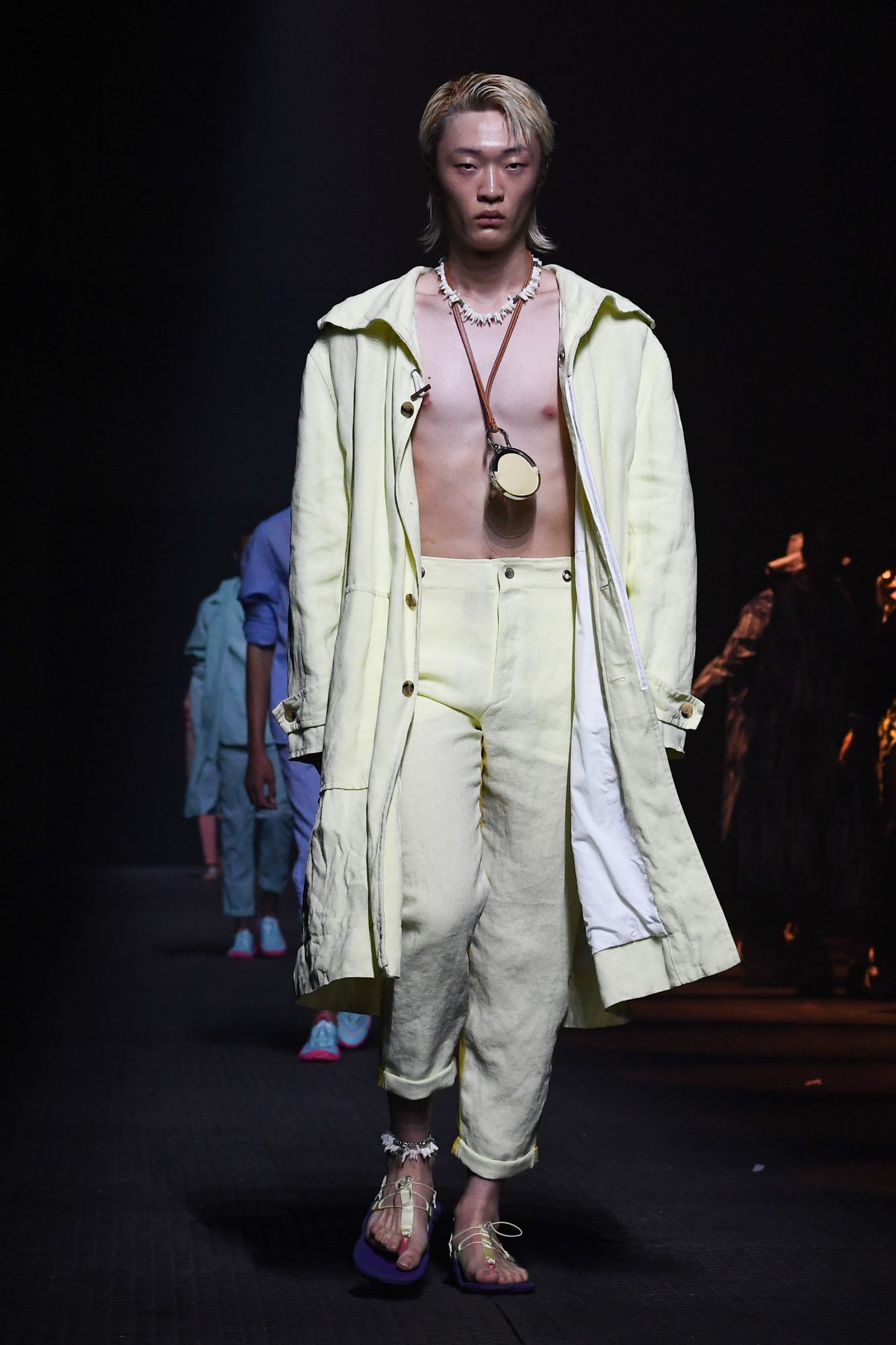 The coin-purse-necklace by Kenzo (Photo: Niklas Halle'n / AFP)