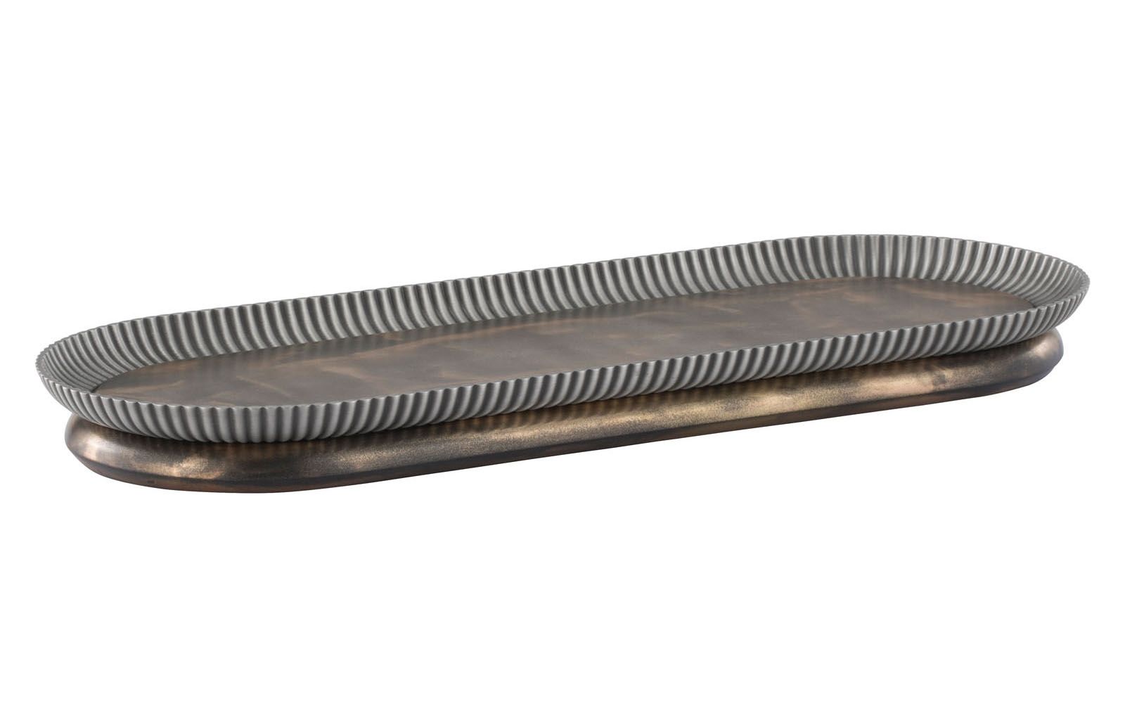 Savoy oval tray by Nathan Yong, from Royal Selangor