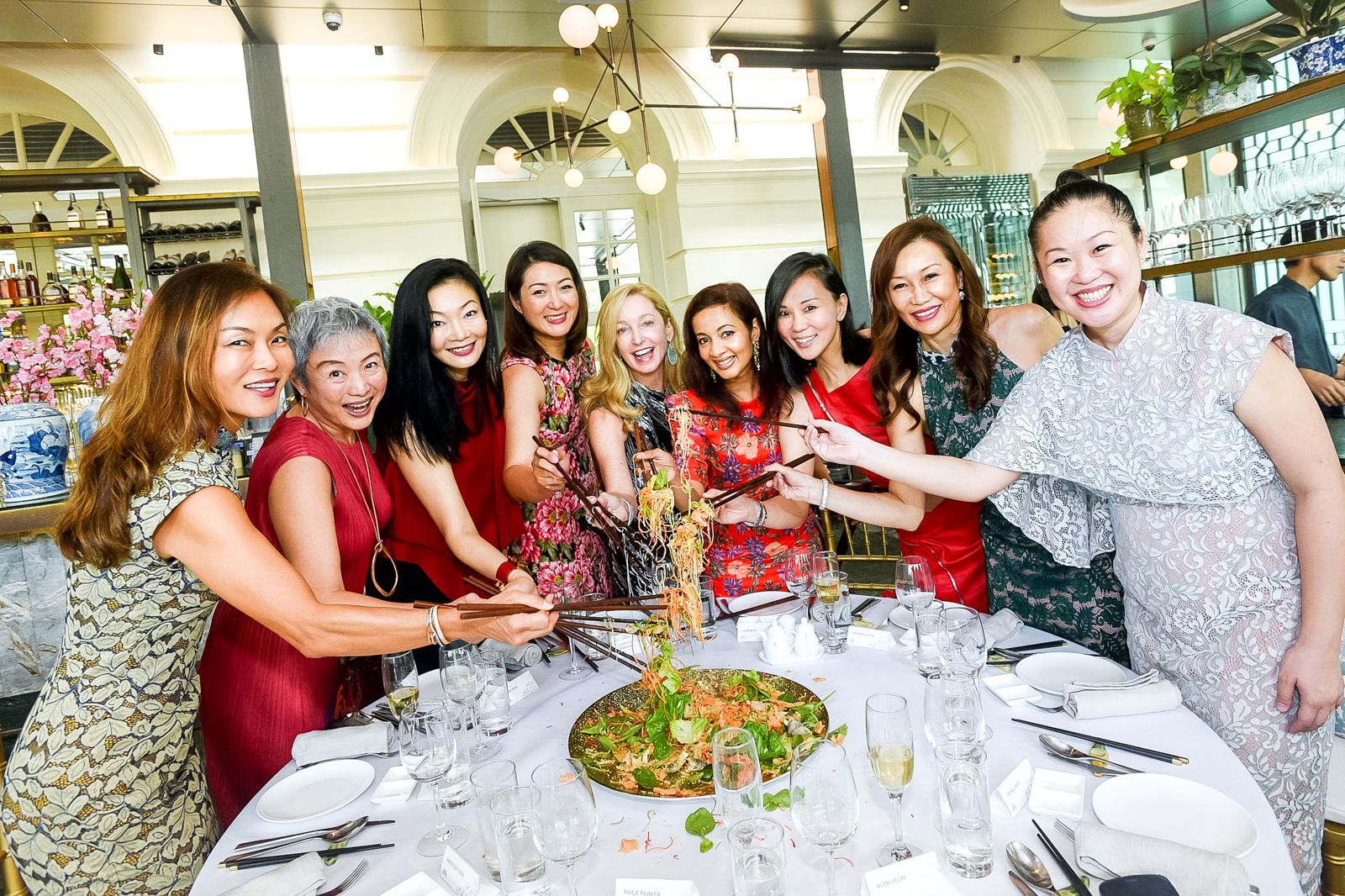Patricia Yuen, Lim Chiwen, Maisy Koh, Nana Au-Chua, Paige Parker, Iroshini Chua, Lynn Yeow-De Vito, Trina Liang-Lin, Ruth Yeoh