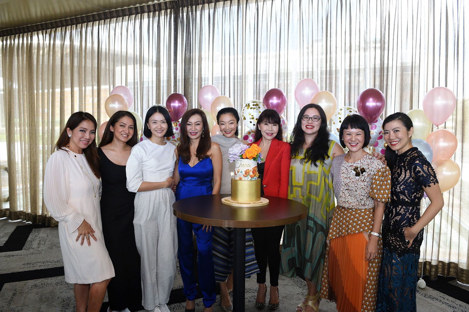 Tan Sushan, Priscilla Shunmugam, Dawn Ng, Trina Liang-Lin, Maisy Koh, Diane Palmer, Valerie Ong, Janice Koh, Jaelle Ang