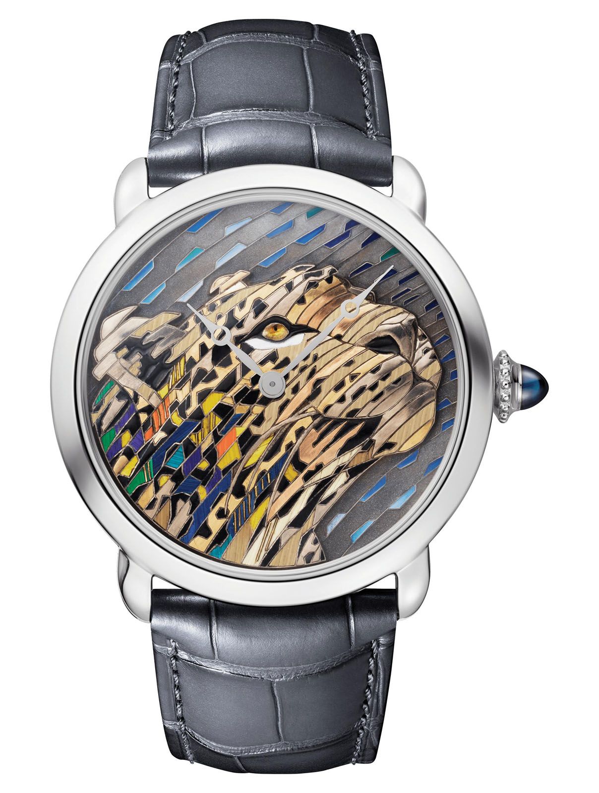 The Making Of Cartier Ronde Louis Cartier Straw And Gold Marquetry Watch