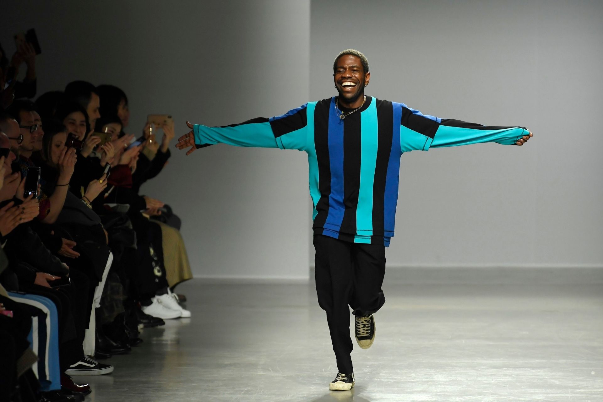 Mandatory Credit: Photo by WWD/Shutterstock (10564594au)Kenneth Ize on the catwalkKenneth Ize show, Runway, Fall Winter 2020, Paris Fashion Week, France - 24 Feb 2020