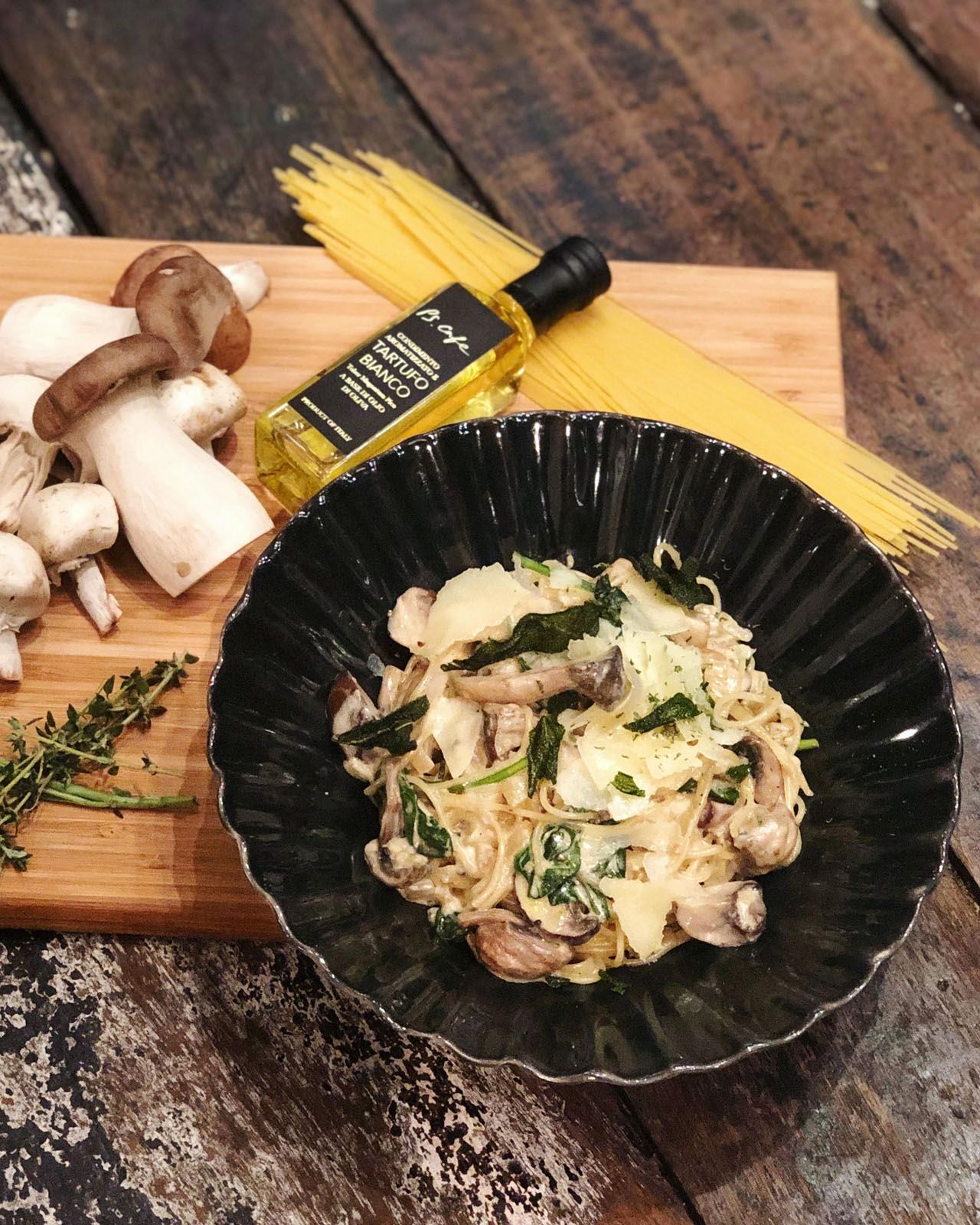 Try PS.Cafe’s Recipe for Creamy Truffle Mushroom Spaghetti at Home
