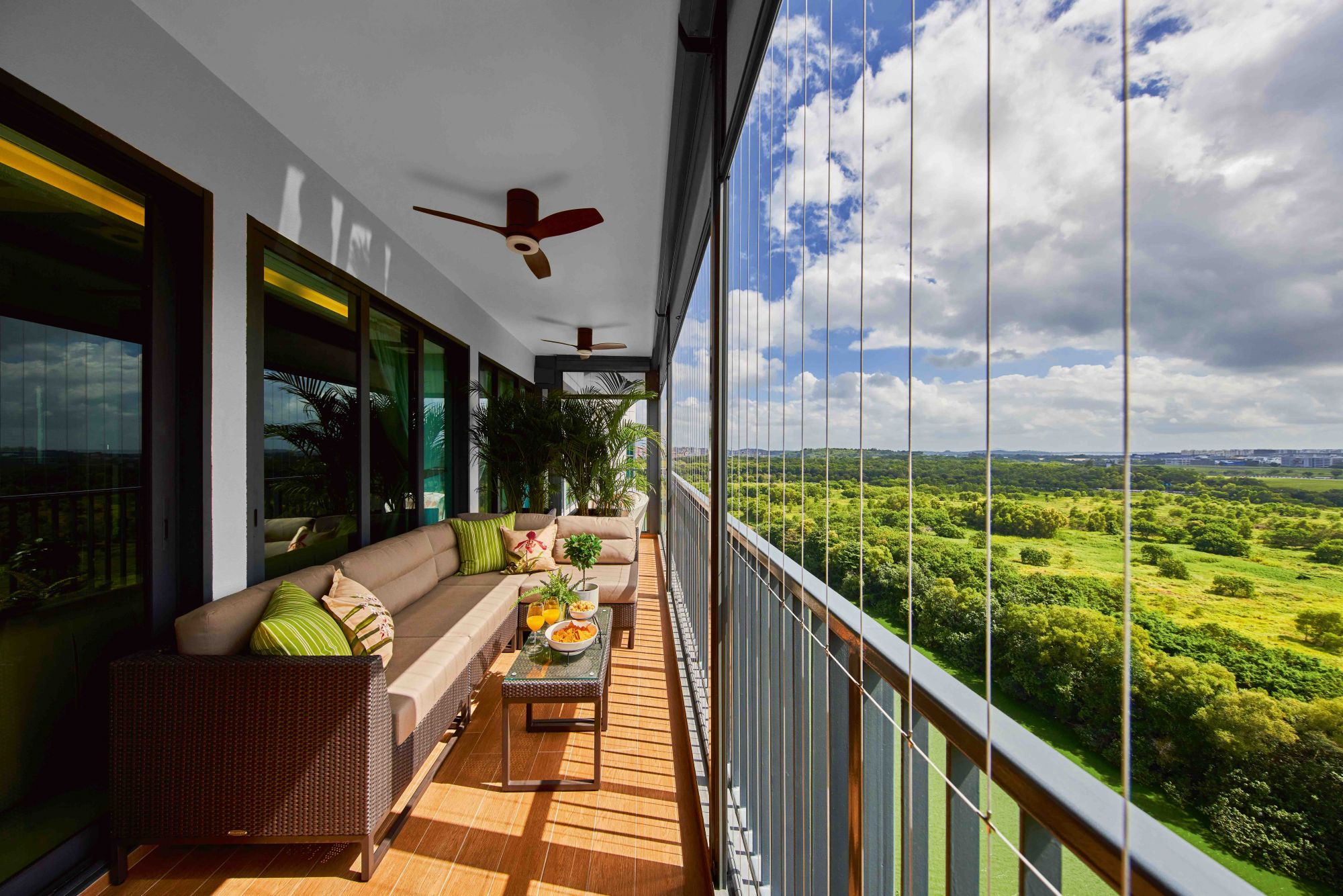 Home Tour: This Combined Penthouse Boasts Extraordinary Views And A Hotel-Style Bar Area
