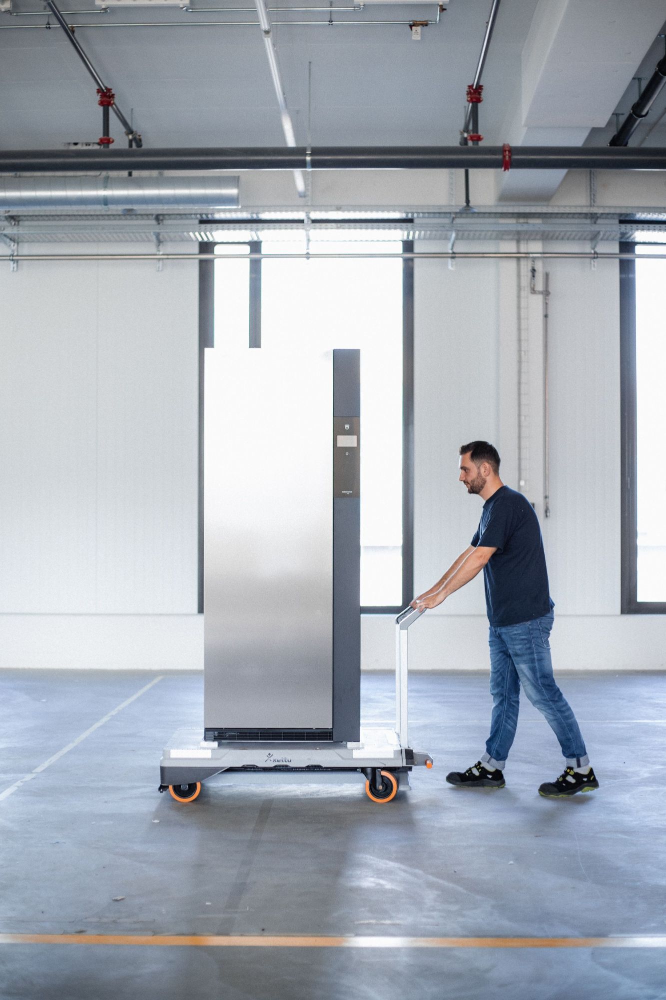 An assembled RefreshButler laundry machine from V-ZUG