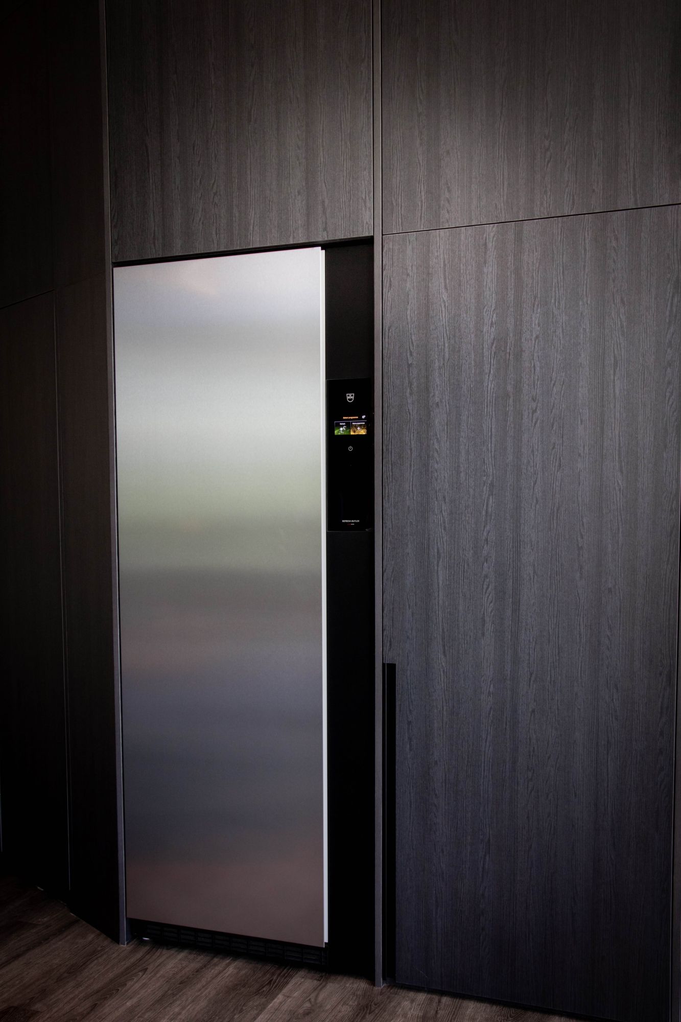 RefreshButler with stainless steel entrance door; can also be integrated into your cabinets