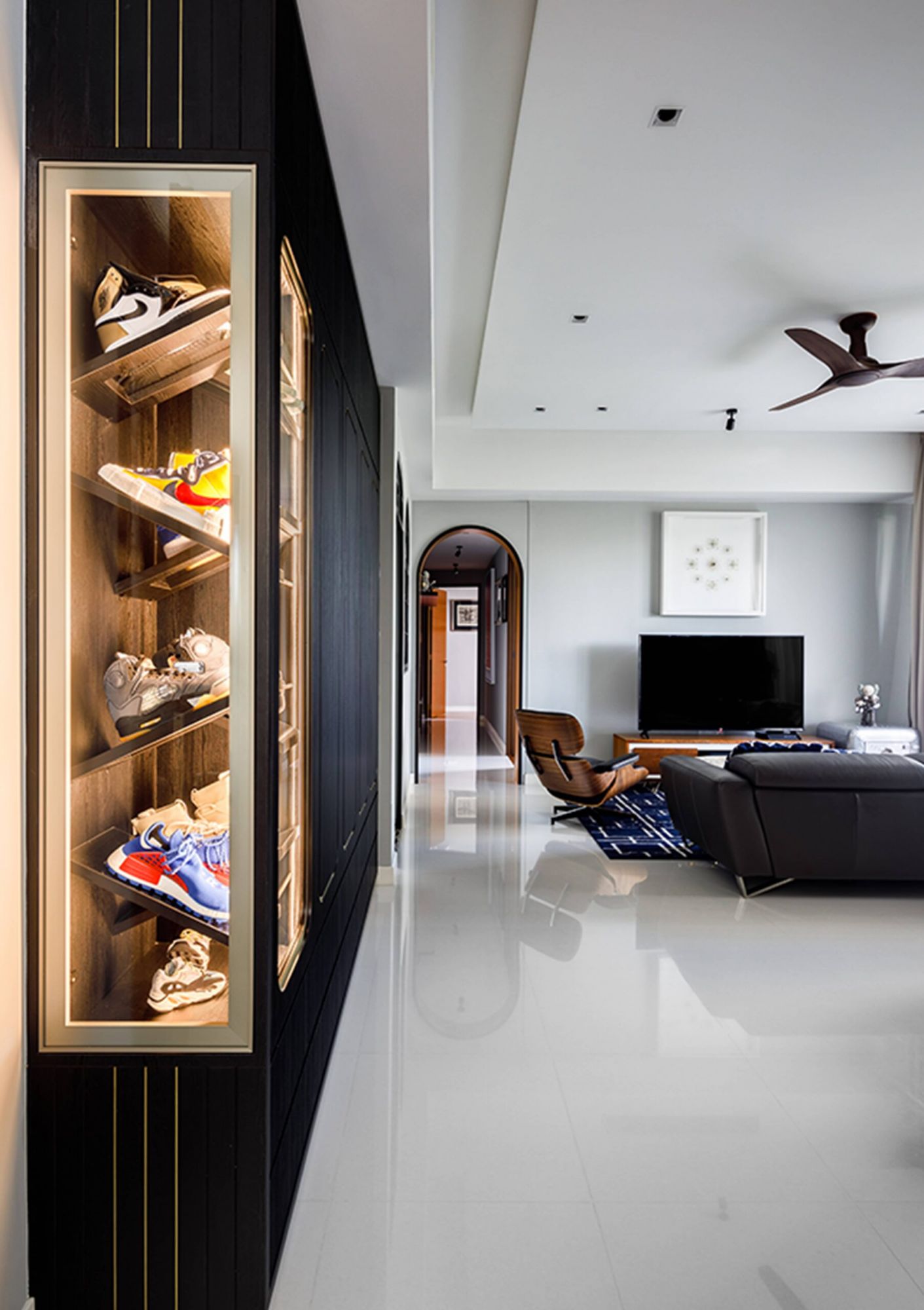 shoe storage for living room on 5 Home Decor Ideas Inspired By Kane Lim S Shoe Display In Bling Empire Tatler Hong Kong