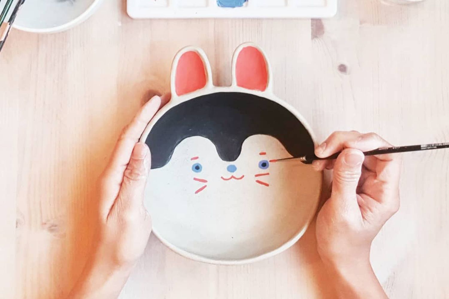 This Inu Hariko bowl is crafted with techniques from Polkaros' tableware workshop (Image: Polkaros)