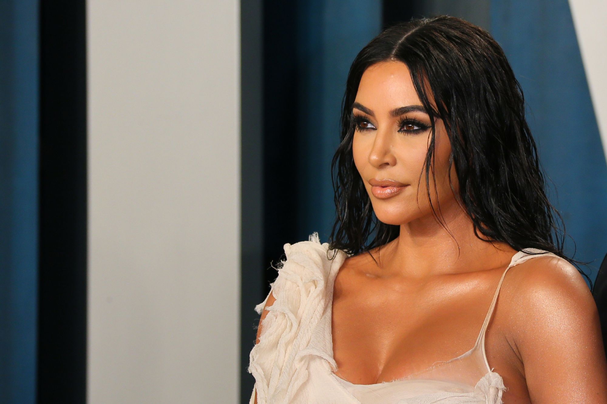 US media personality Kim Kardashian attends the 2020 Vanity Fair Oscar Party following the 92nd Oscars at The Wallis Annenberg Center for the Performing Arts in Beverly Hills on February 9, 2020. (Photo by Jean-Baptiste Lacroix / AFP)