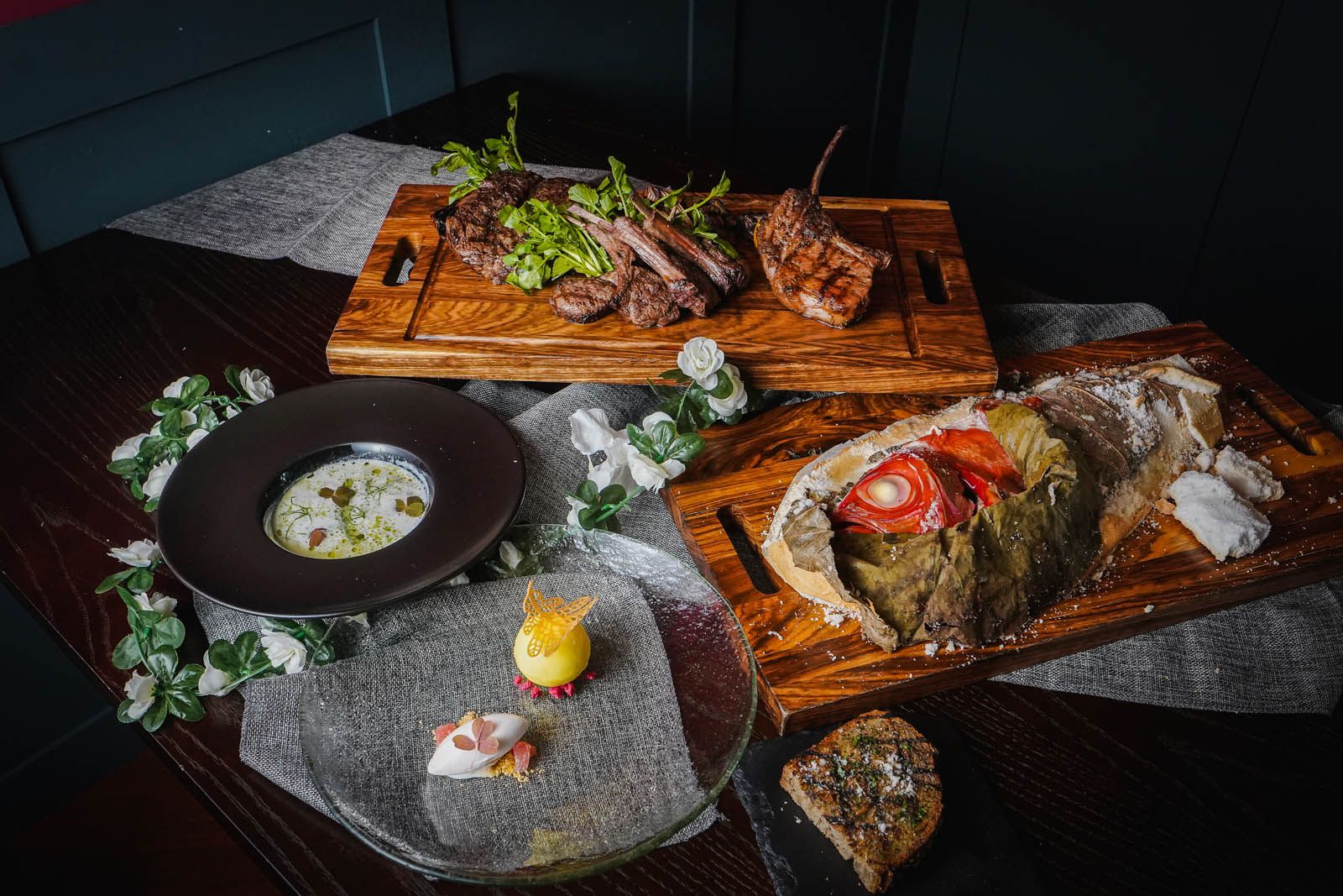 Wakanui's surf and turf menu