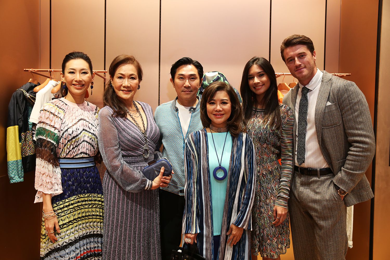 Pranapda and Mayuree Phornprapha, Virapoj Asavajarn, Buppa Kingchatchaval, Valentina Ploy Giardullo and Giacomo Missoni