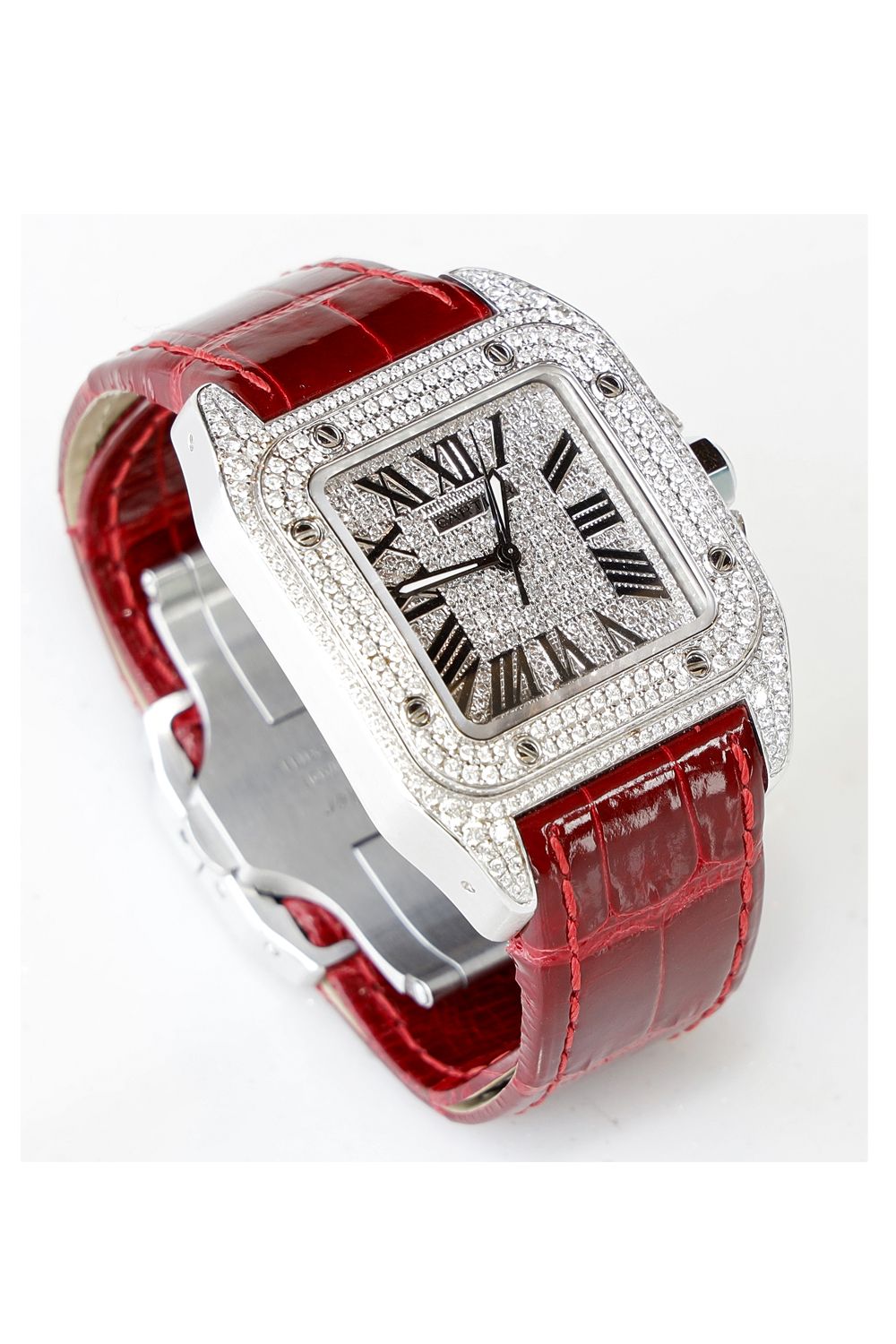 Her favourite items include a colourful Cartier watch embellished with diamonds