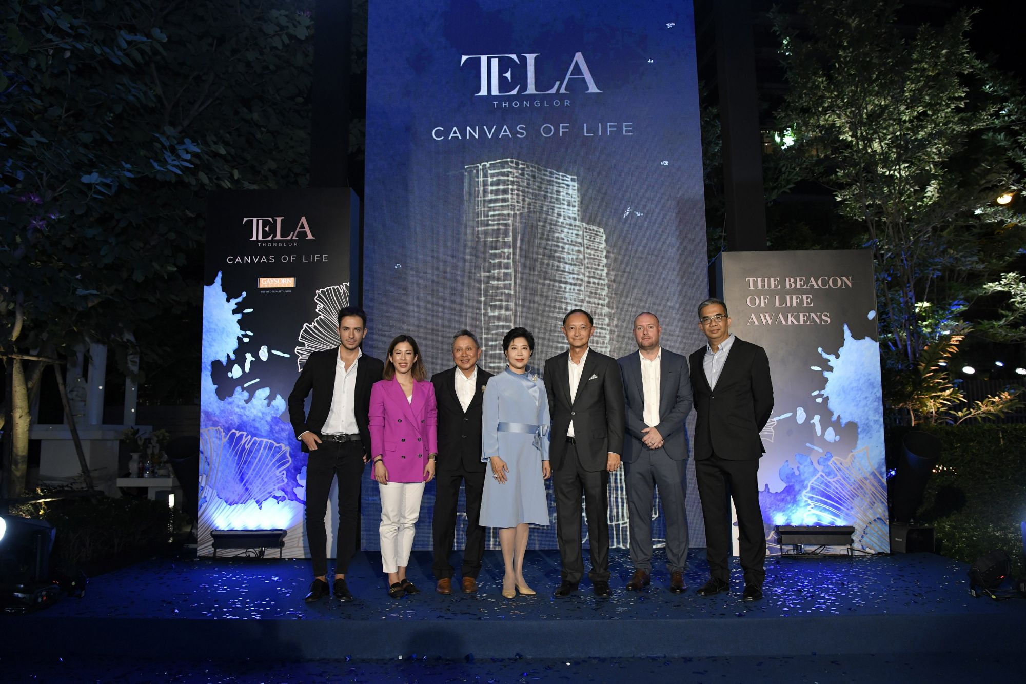 Andre Prestigiacomo, Pimrucha Santrakul, Charn Srivikorn, Montira and Fafuen Temboonkiat, Malcolm McCulloch and ML Supavong Kasemsant