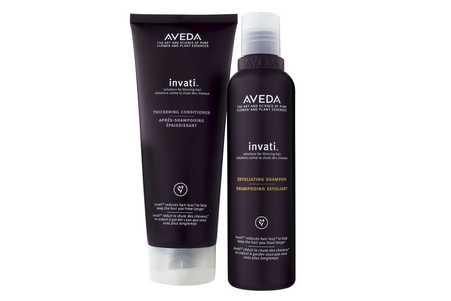 Tapping into the ancient Indian wisdoms of Ayurveda, the Invati solutions from Aveda deliver a holistic scalp-to-soul approach to hair care, which helps those with thinning hair to achieve a fuller, thicker look.