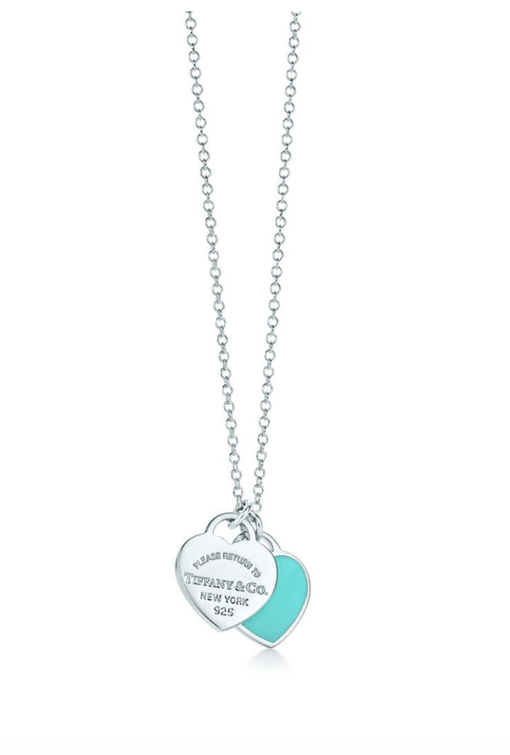 Tiffany & Co - Mini Double Heart Tag Pendant