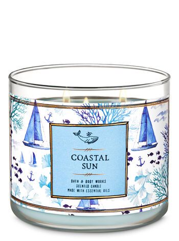 Bath and Body Works - Coastal Sun Wick Candle