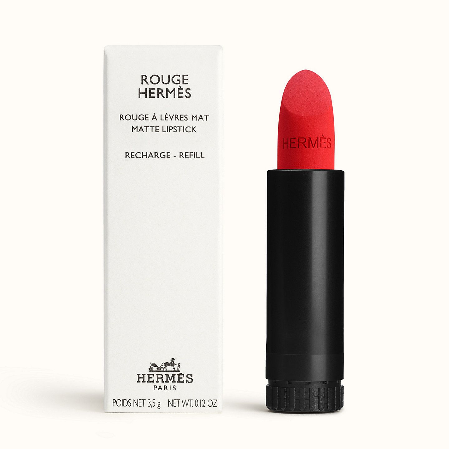 Hermés - Rouge Hermes, Matte Lipstick Refill, Rouge Casaque