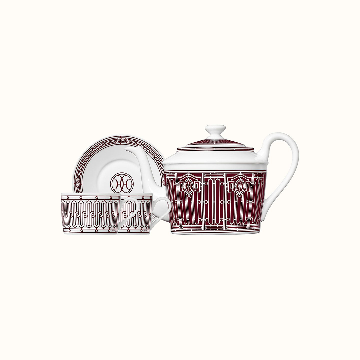 Hermès - H Deco Rouge Tea Set