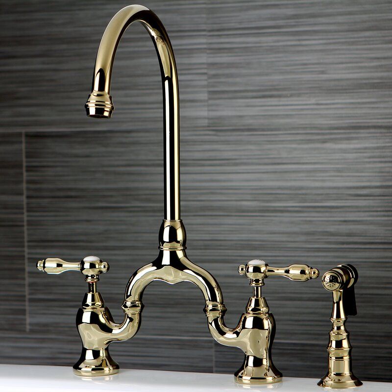 Birch Lane - Tudor Bridge Faucet with Side Sprayer