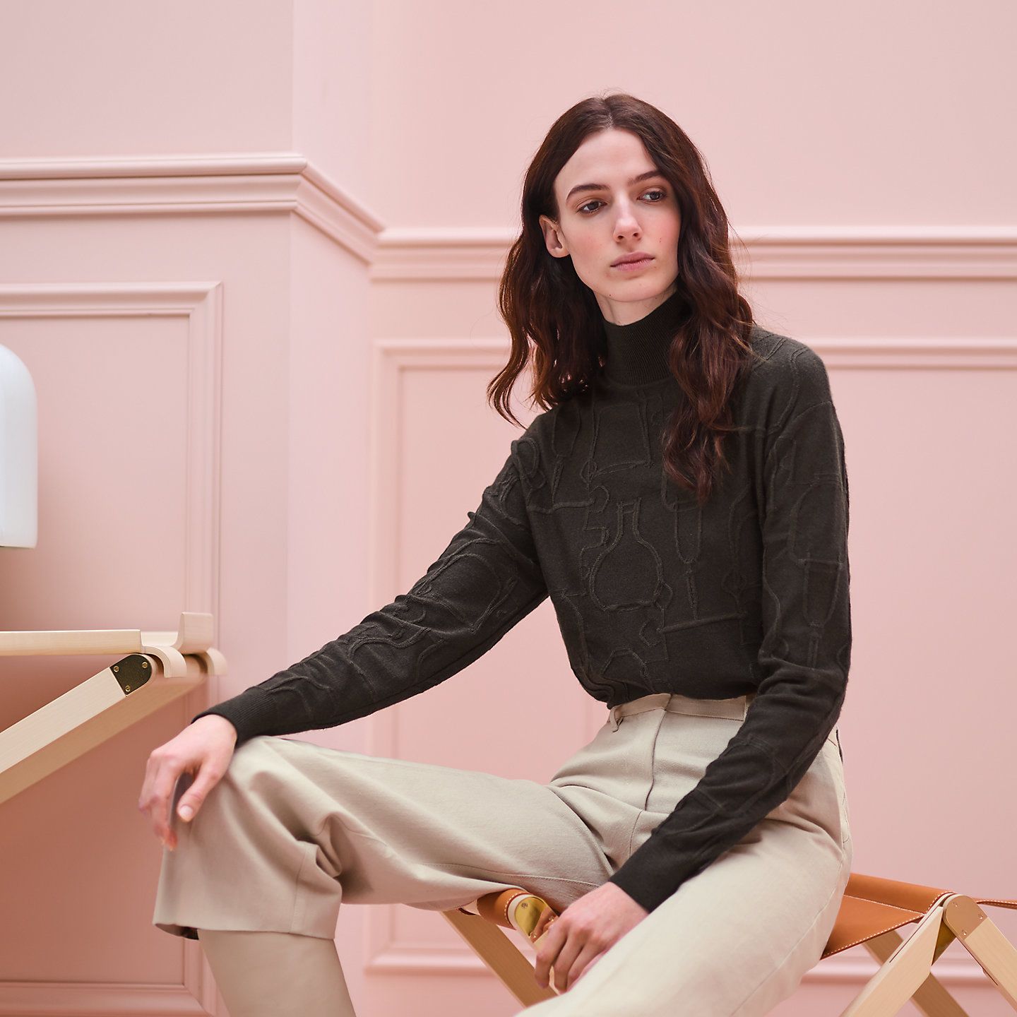 Hermès - High Collar Sweater