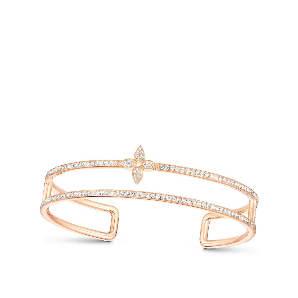 Louis Vuitton - Idylle Blossom Two-Row Bracelet, Pink Gold And Diamonds