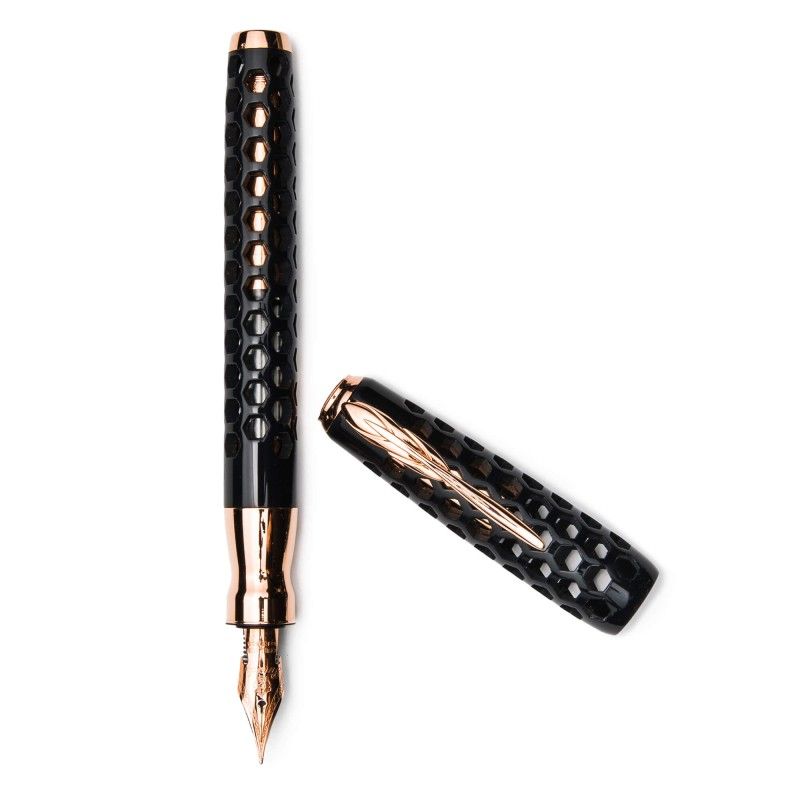 Pineider - Honeycomb Black Prince - Fountain Pen