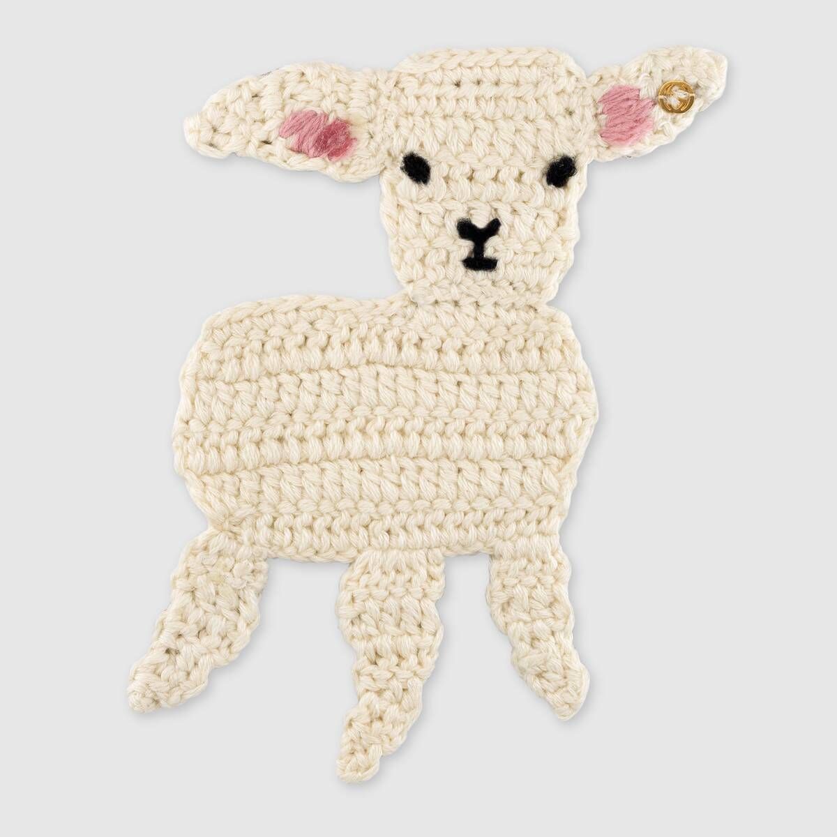 Gucci - Embroidered Lamb Brooch