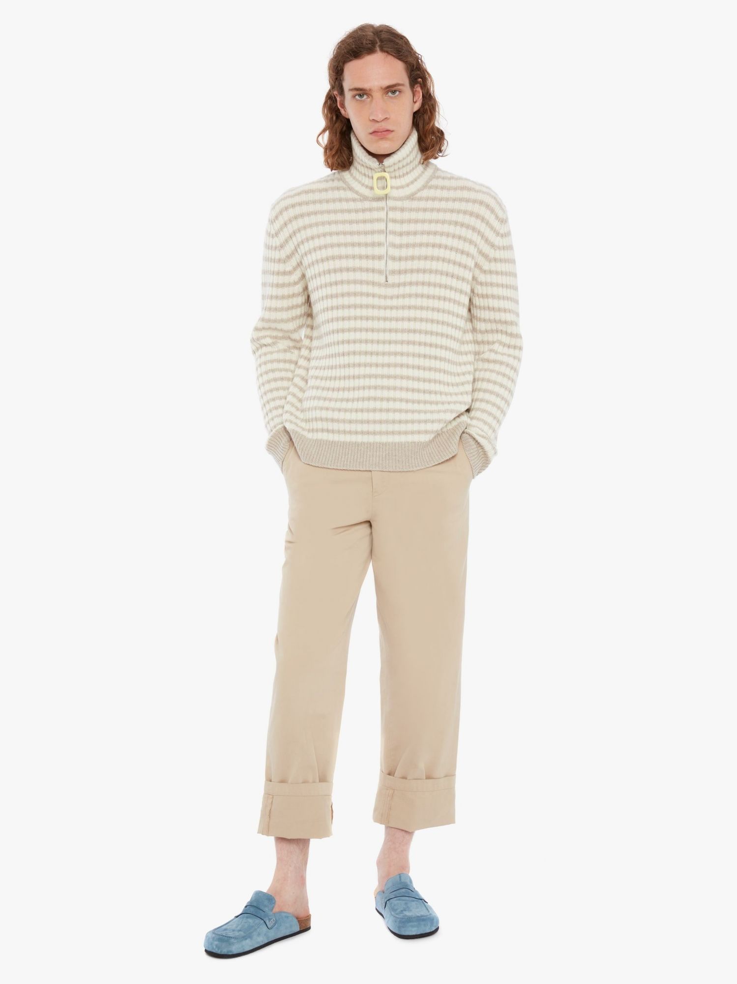 J. W. Anderson - JWA Neckband Striped Cashmere Jumper