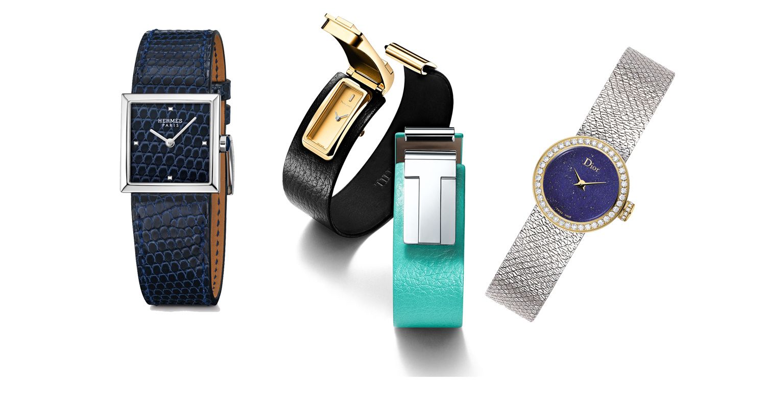 (由左至右)Hermes、Tiffany、Dior。