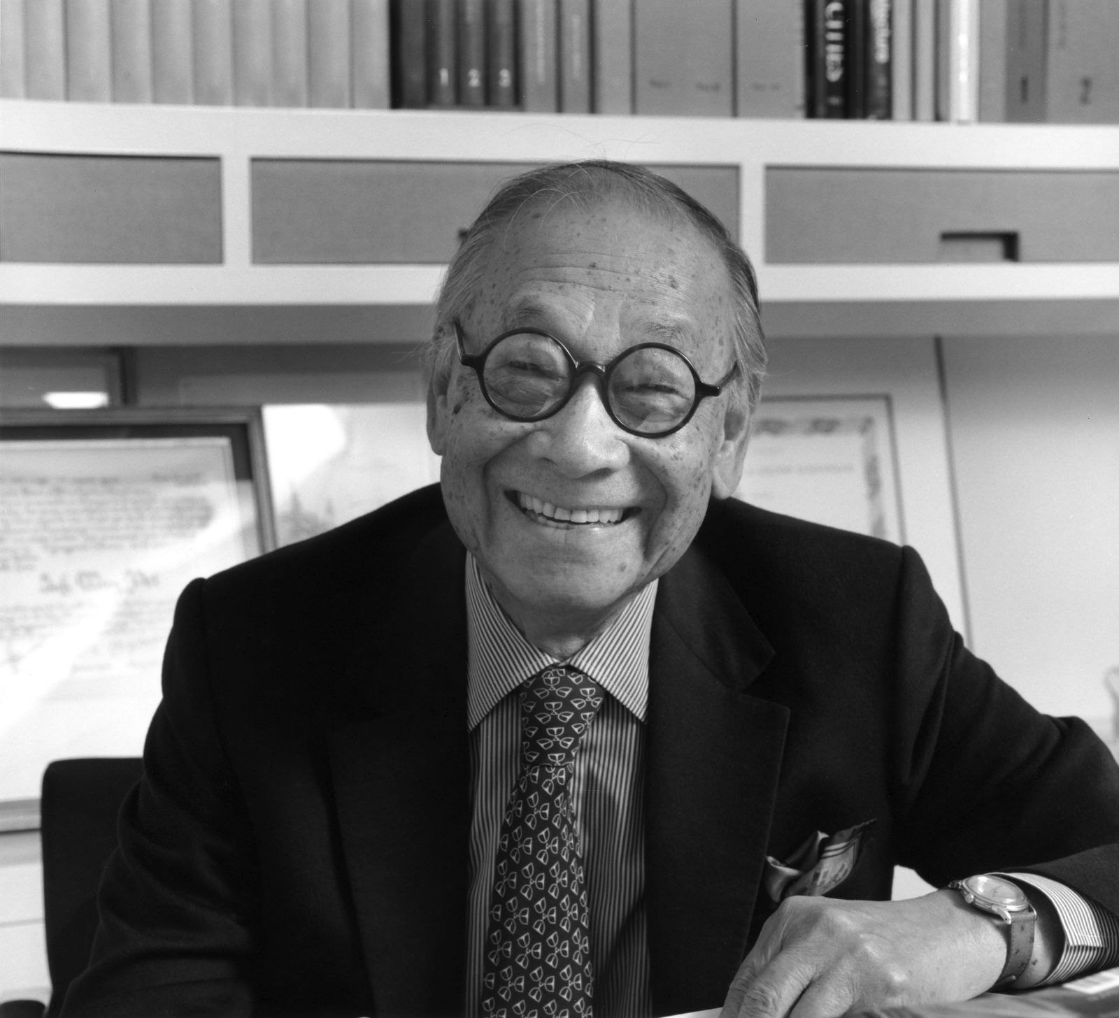 貝聿銘。圖片來源:The Architect's Newspaper(I.M. Pei in 2017 (Courtesy Pei Cobb Freed & Partners)