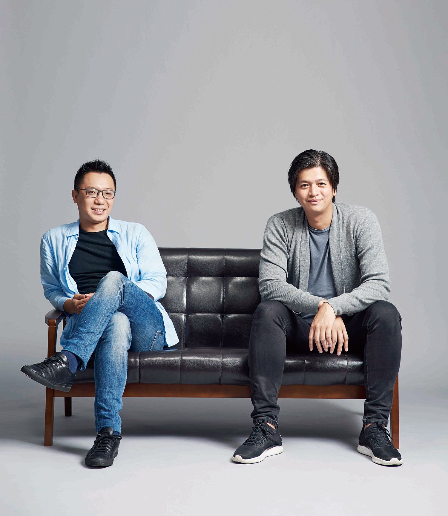 Plan b共同創辦人游適任、茶籽堂創辦人趙文豪。(攝影/SHAO JOU HUANG)