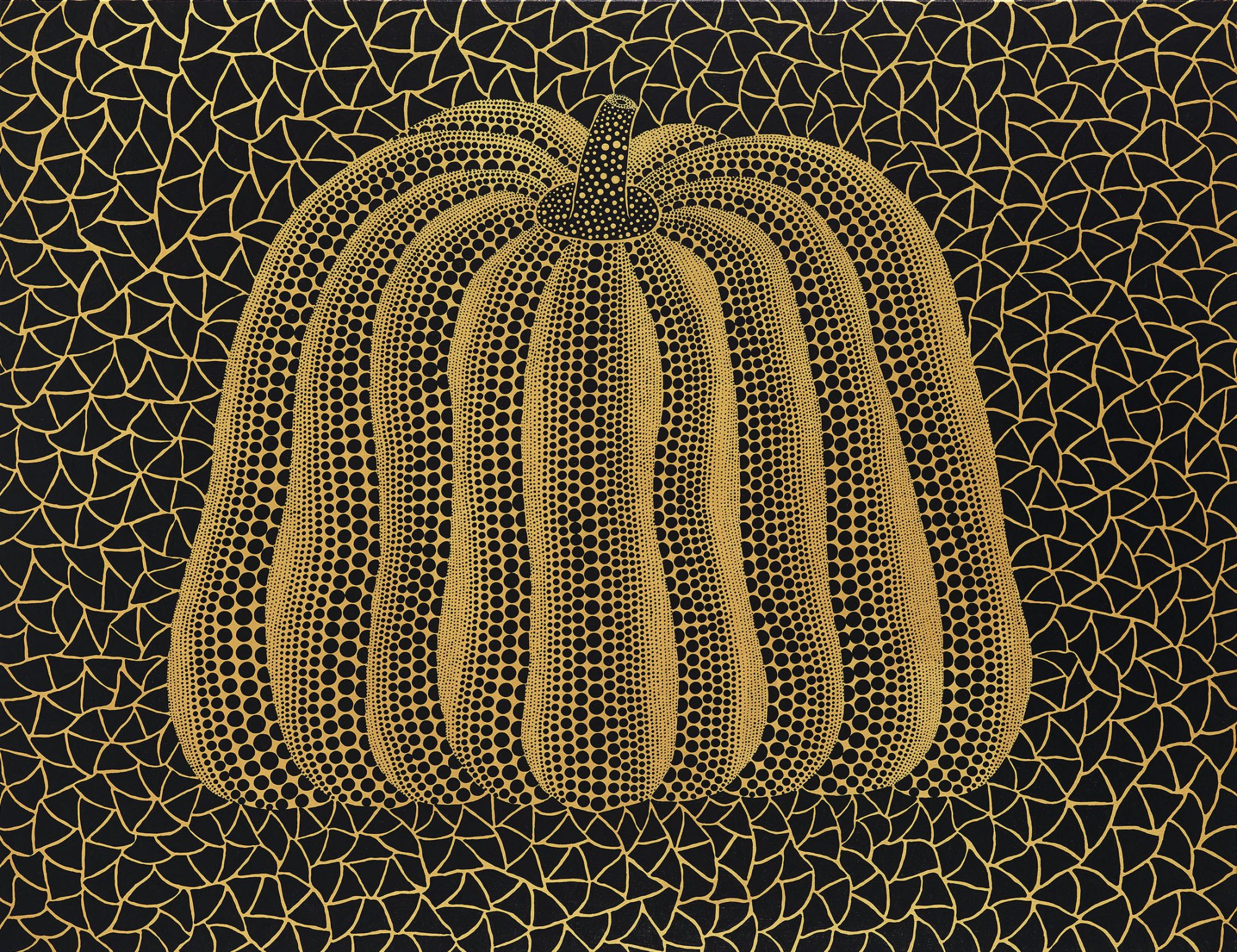 草間彌生_南瓜_壓克力顏料、畫布_112x145.5cm_2015