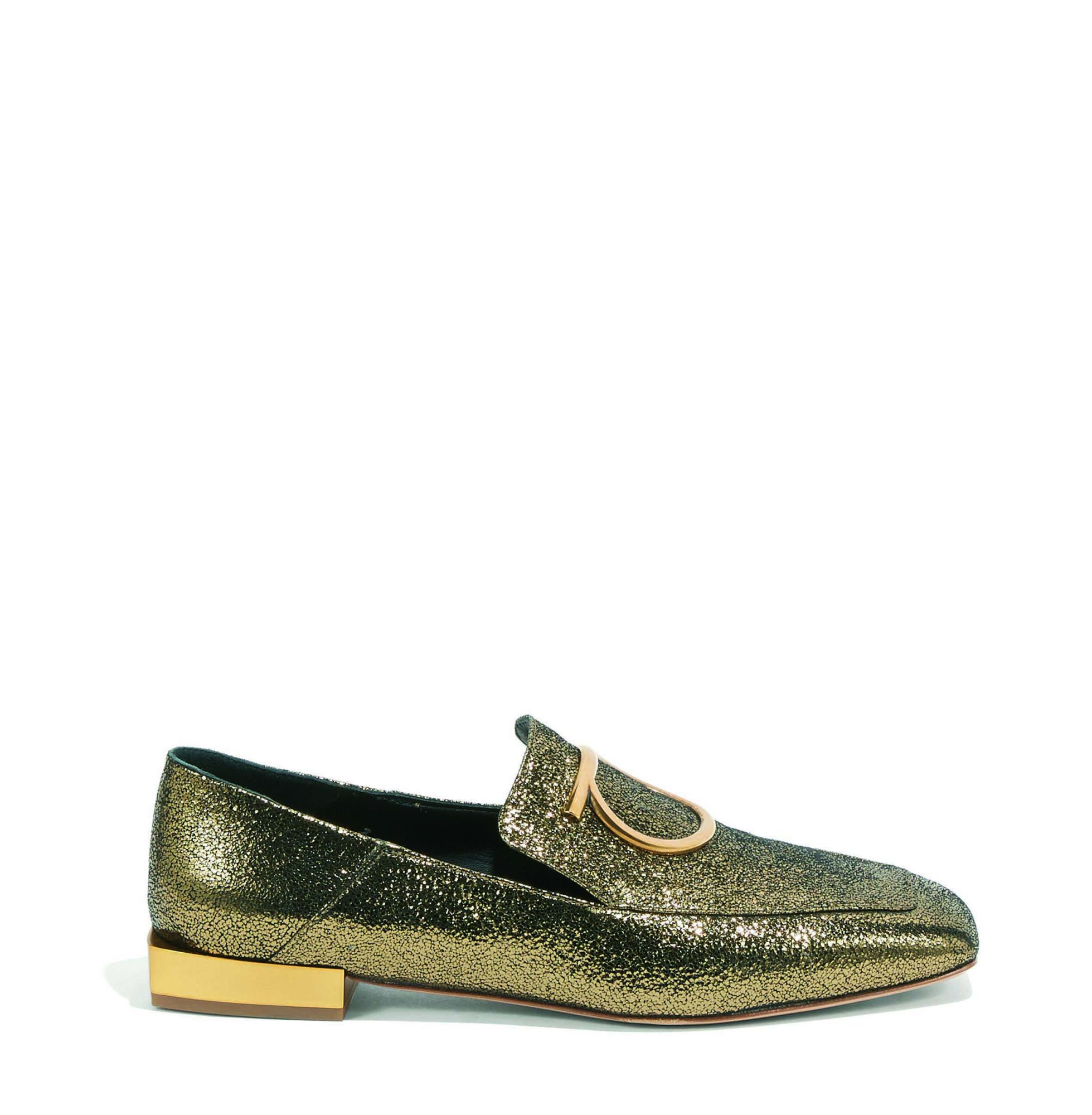 Salvatore Ferragamo LANA金色山羊皮休閒鞋