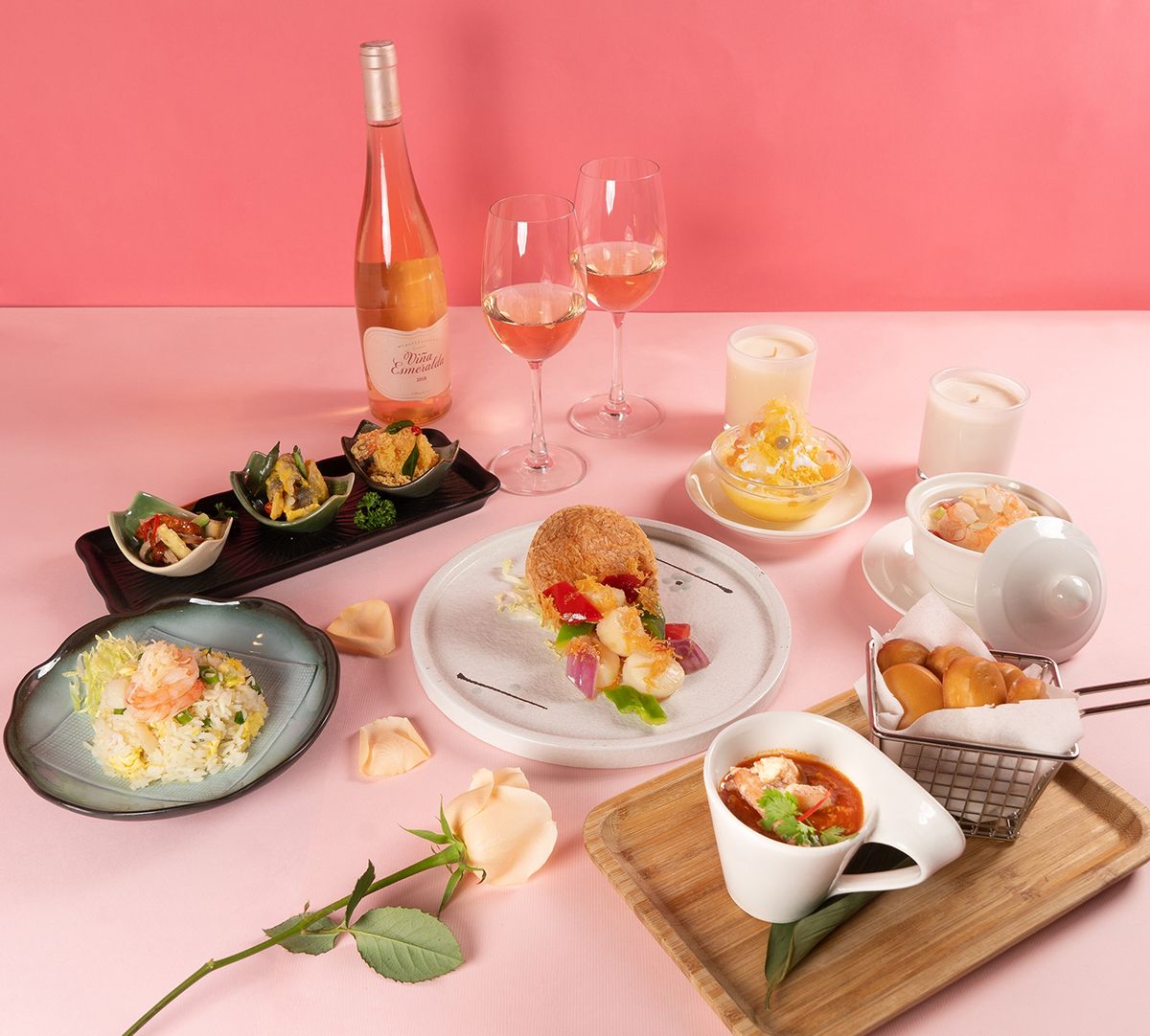 珍寶海鮮推出六道式西洋情人節套餐!珍寶獲獎辣椒蟹佐Perrier Jouet Grand Brut !「蟹蟹」陪情人們優雅過節