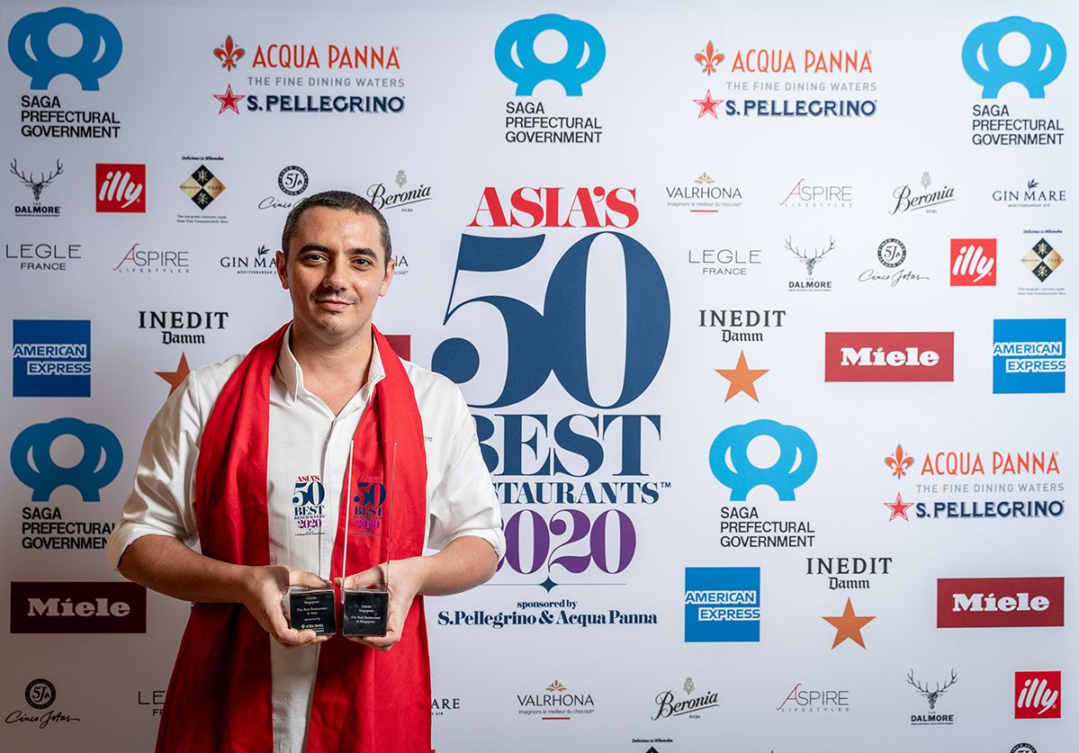 Odette - winner of The Best Restaurant in Asia and The Best Restaurant in Singapore 2020.