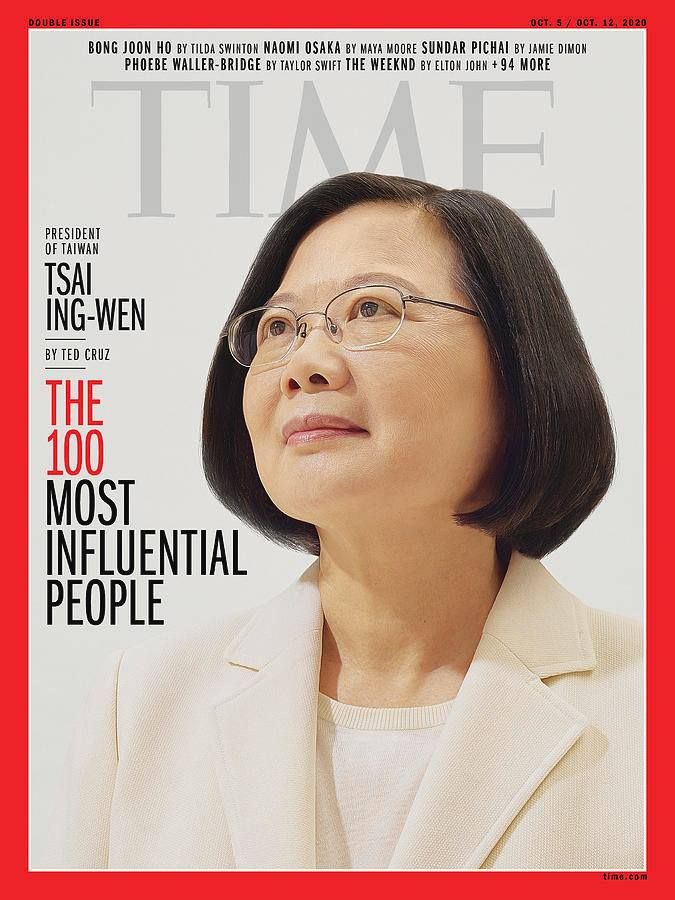 台灣總統蔡英文《時代》雜誌「2020百大影響人物」。