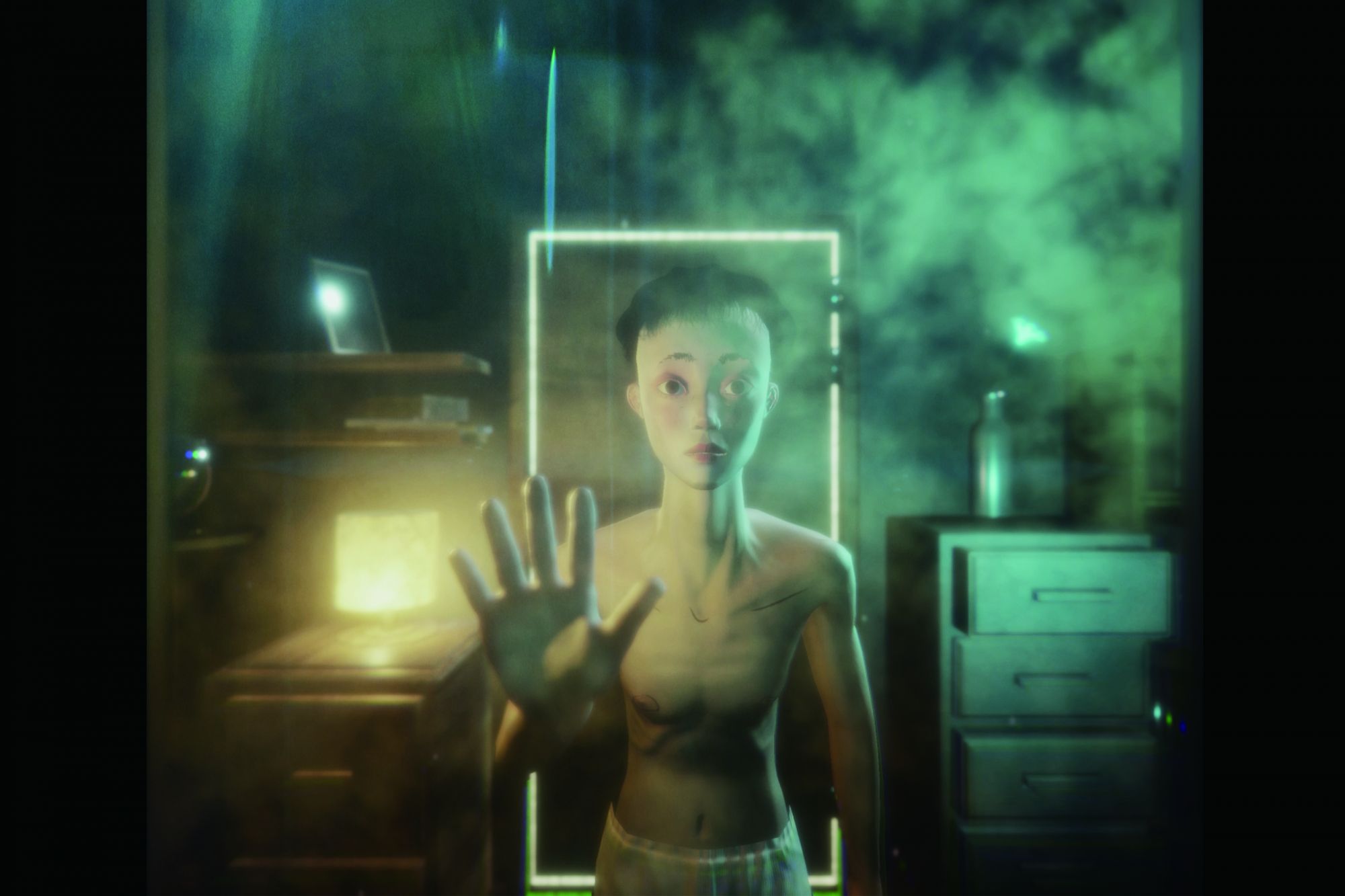 藝術家李語豪的VR動畫作品《女子》透過身歷其境的觀影體驗,探討著性別認同議題。