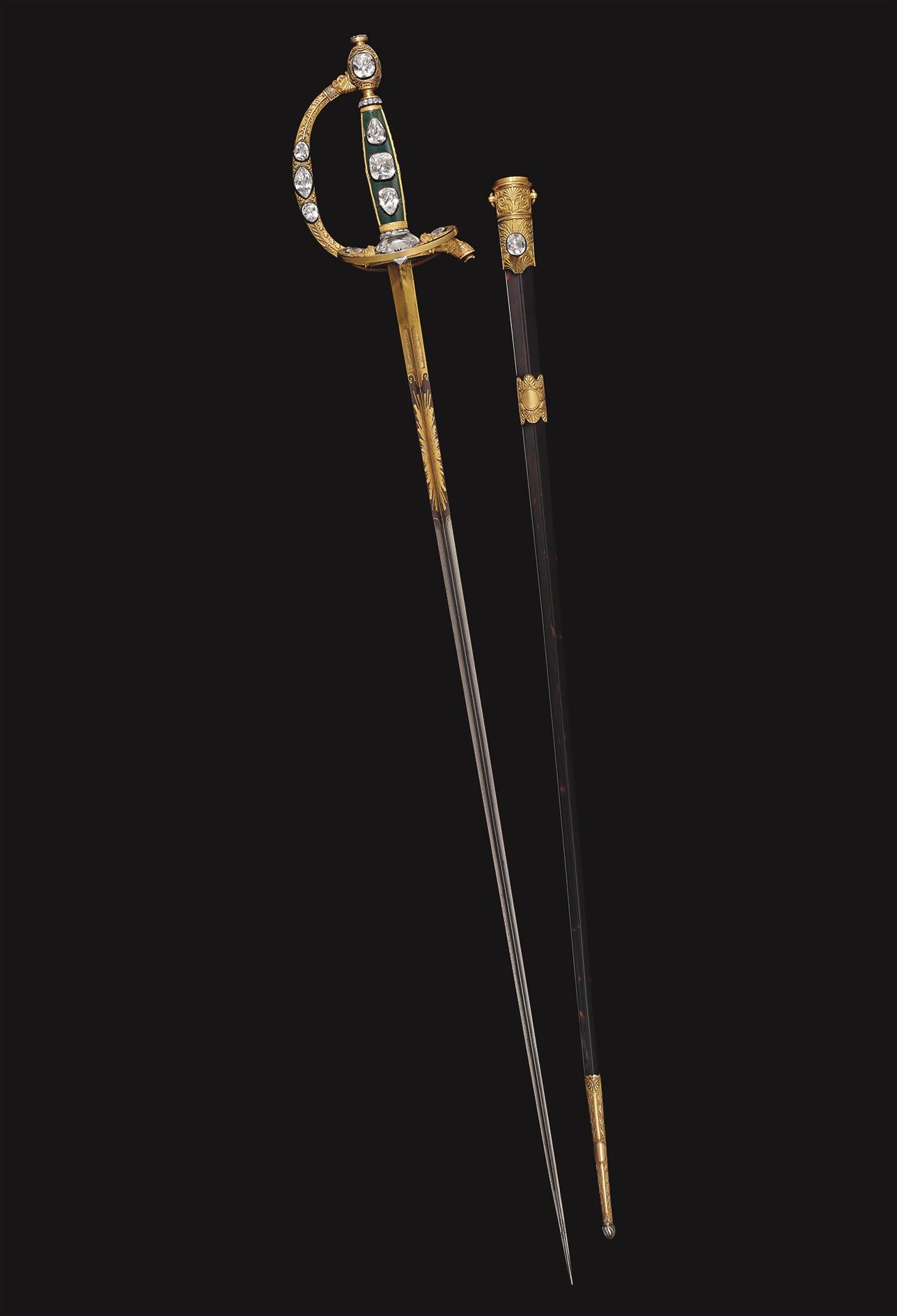 拿破崙一世「加冕之劍」(Marie-Etienne Nitot ) ,約1802年打造 by Chaumet。
