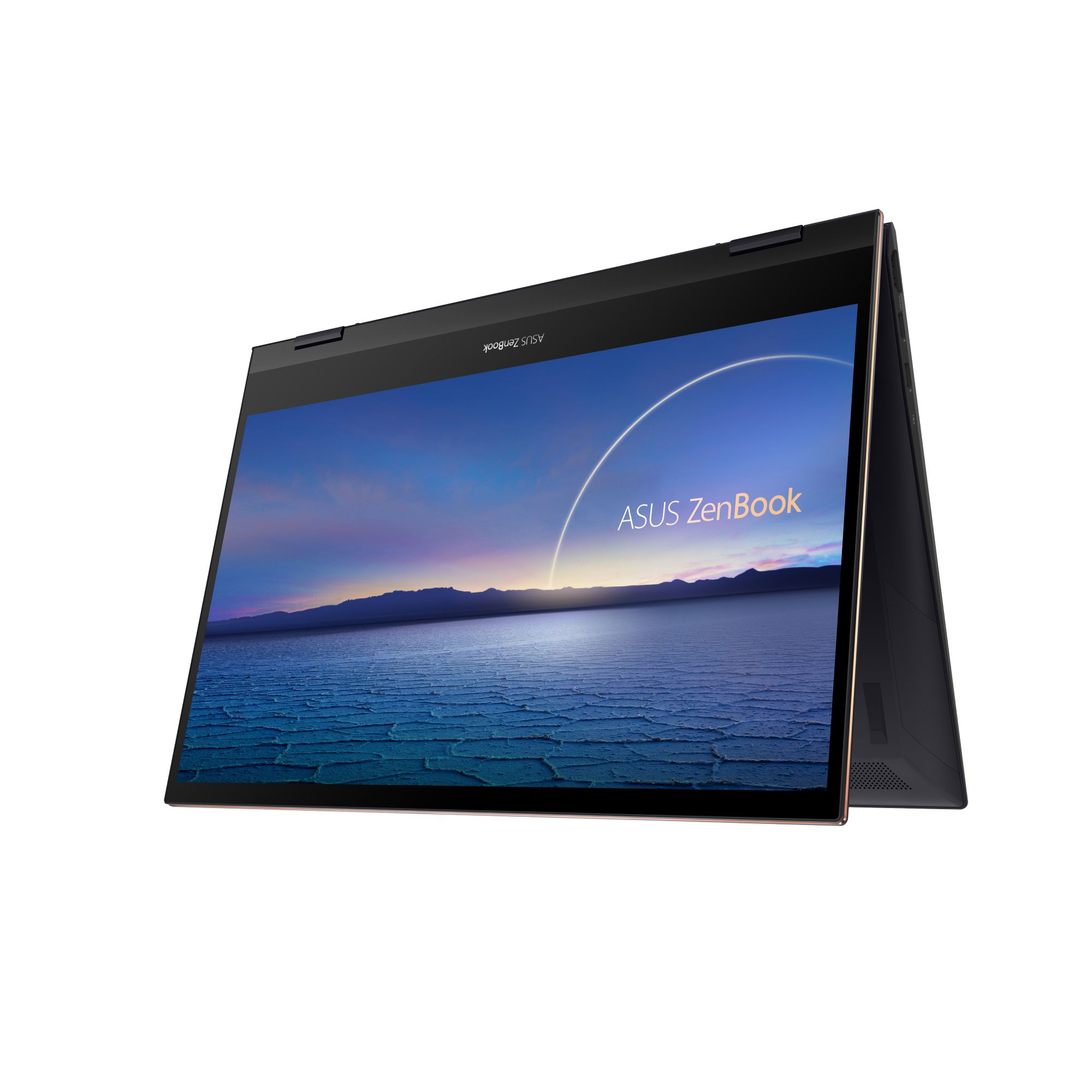 ZenBook Flip S (UX371)輕1.2 kg、薄13.9 mm,輕巧便攜,符合VESA DisplayHDR™ 500 True Black標準,黑色更深邃真實,不錯失任何細節。