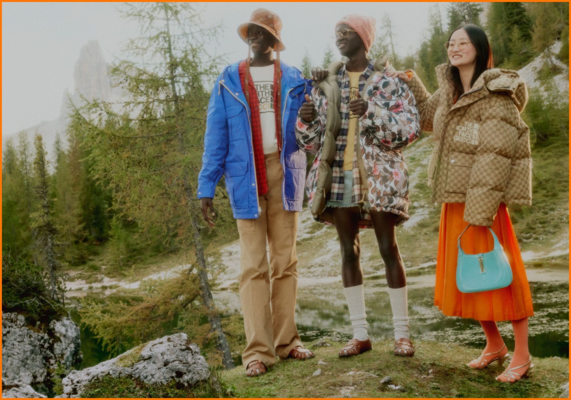 一身時髦登山去! The North Face x Gucci 聯名系列,台北信義新光A11快閃登場