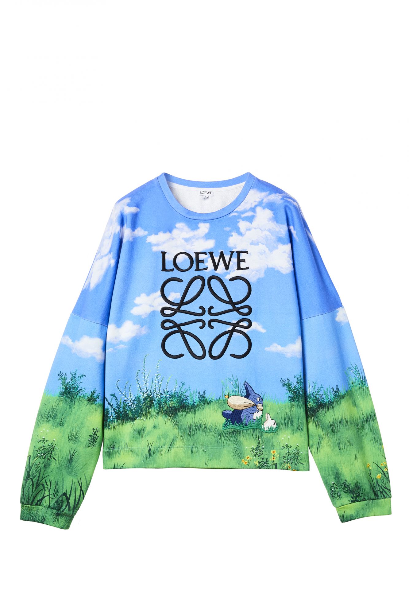Totoro 天空藍景色衛衣