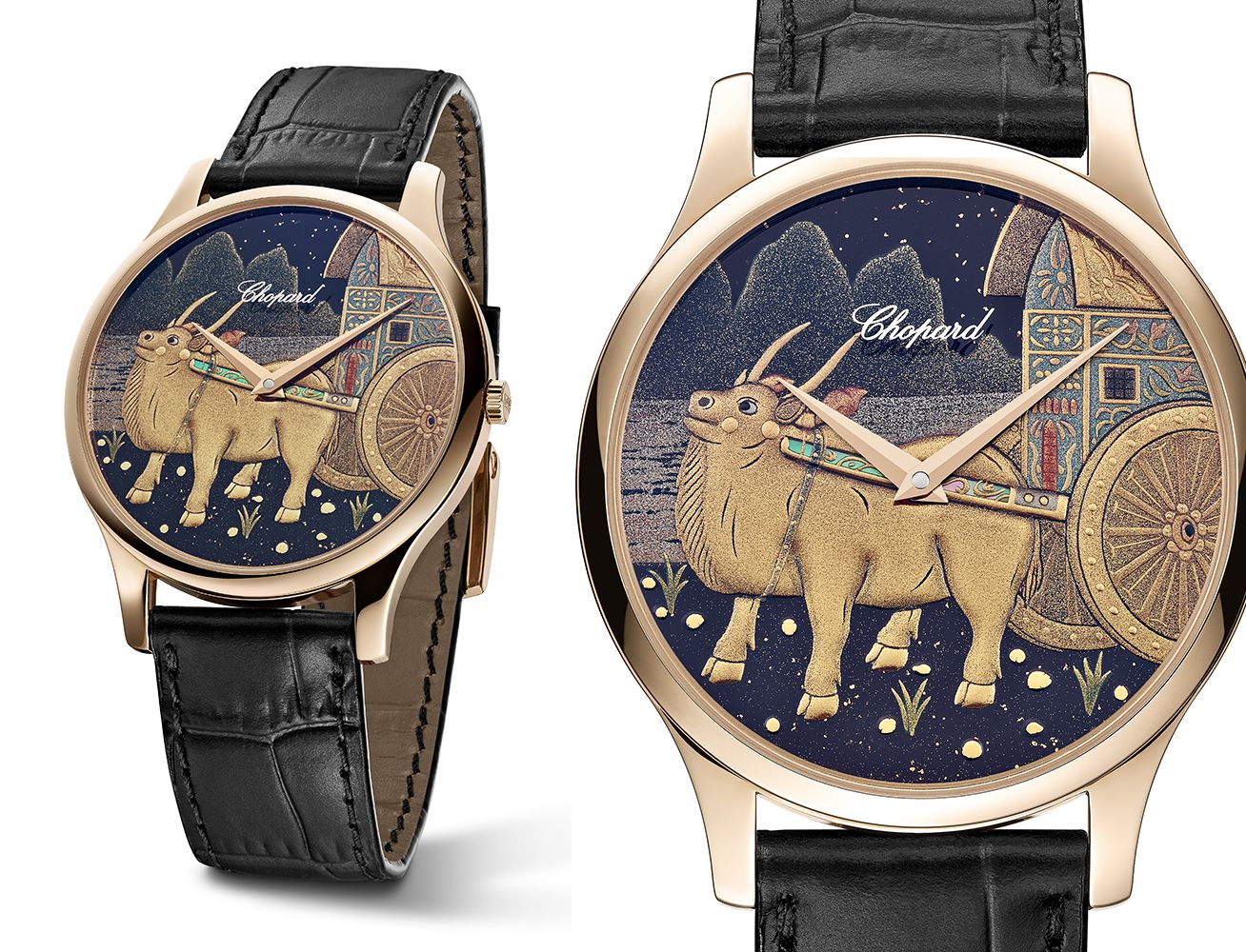 L.U.C XP金牛蒔繪腕錶,限量88只 by Chopard。