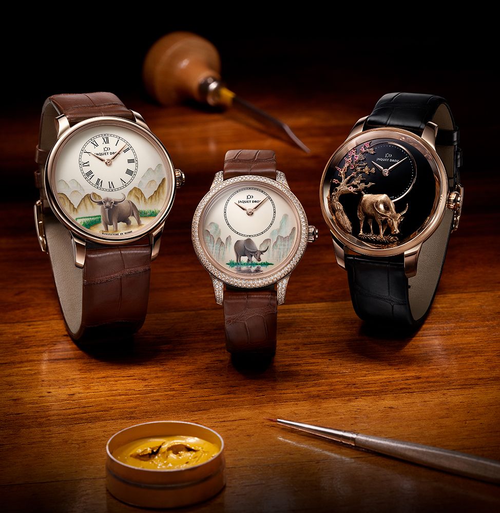 牛年限量版腕錶 by Jaquet Droz。