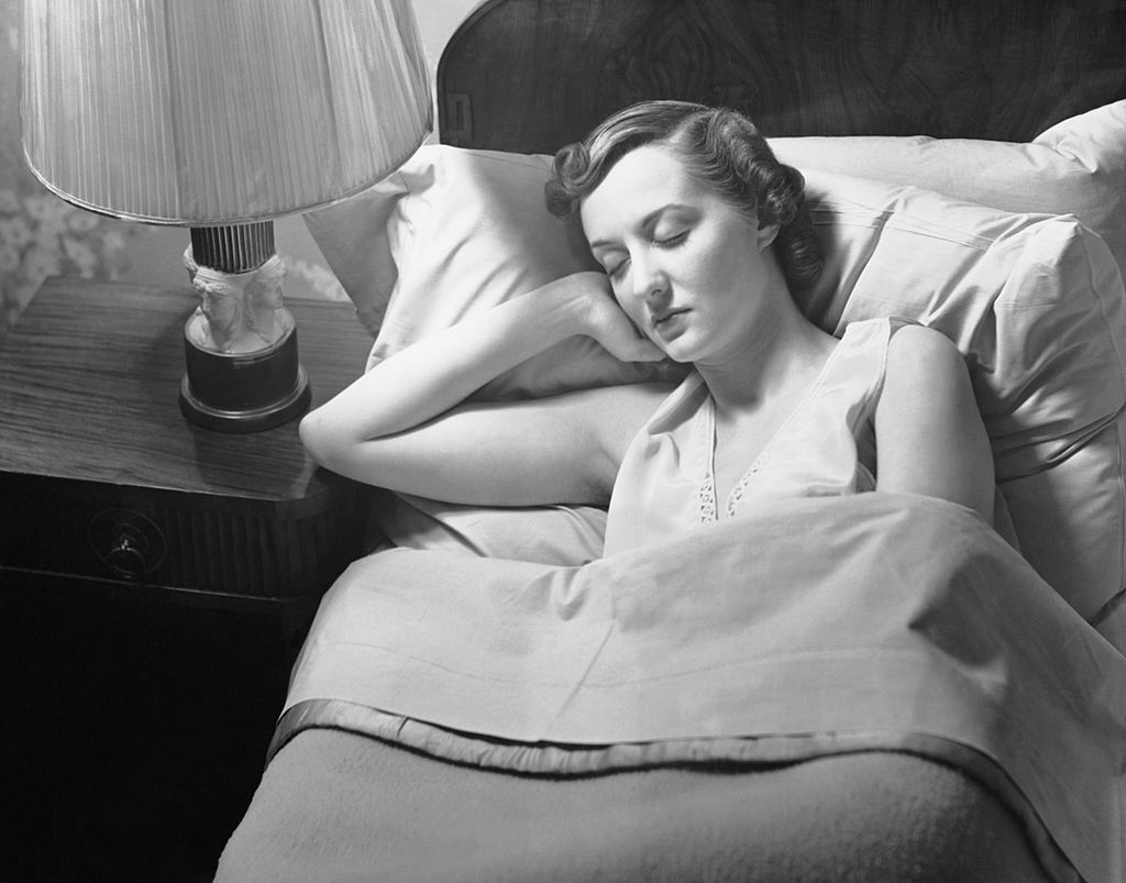 UNITED STATES - CIRCA 1950s: Woman sleeping in bed. (Photo by George Marks/Retrofile/Getty Images)