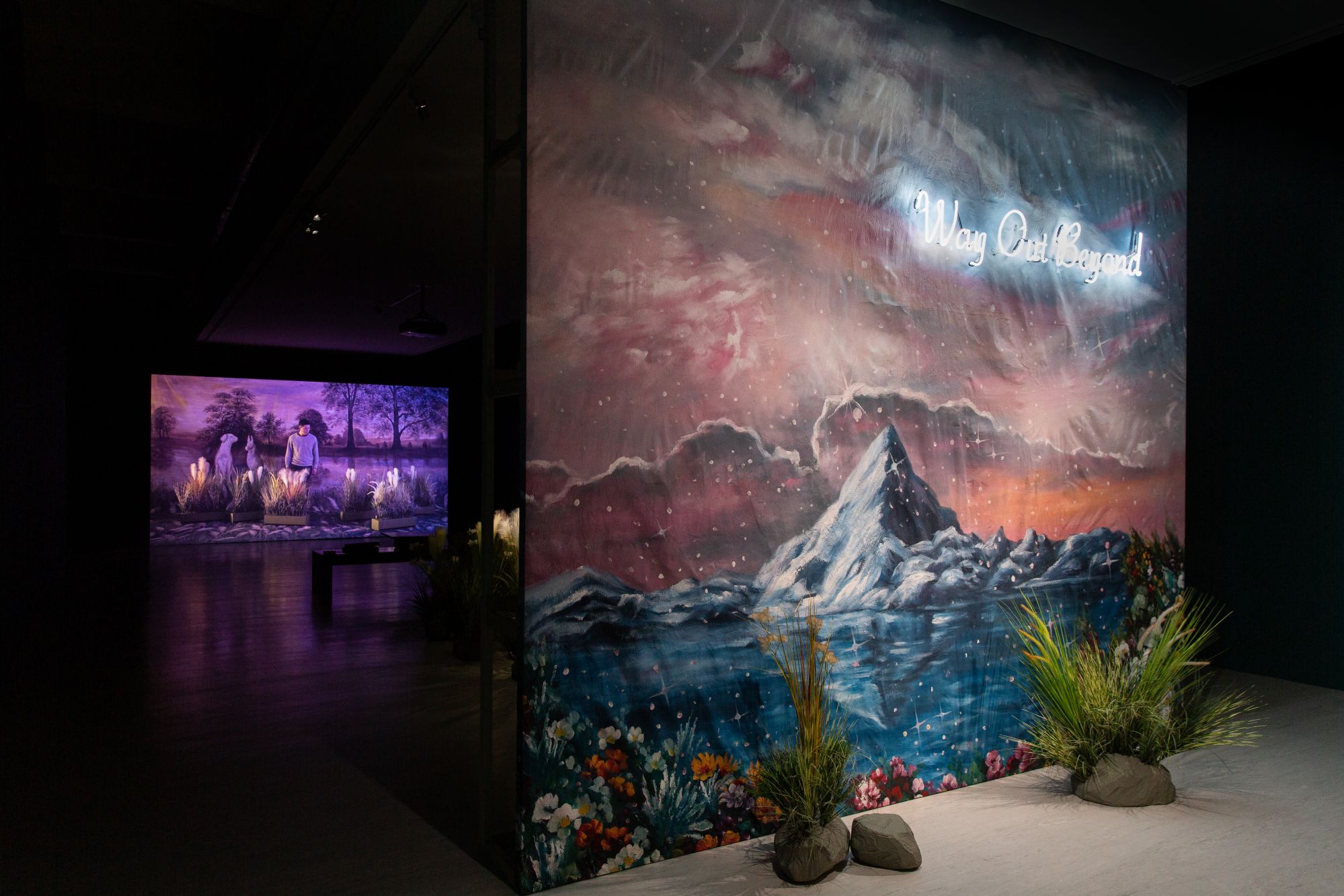「心神出遊─廖祈羽個展」展場,臺北市立美術館提供。