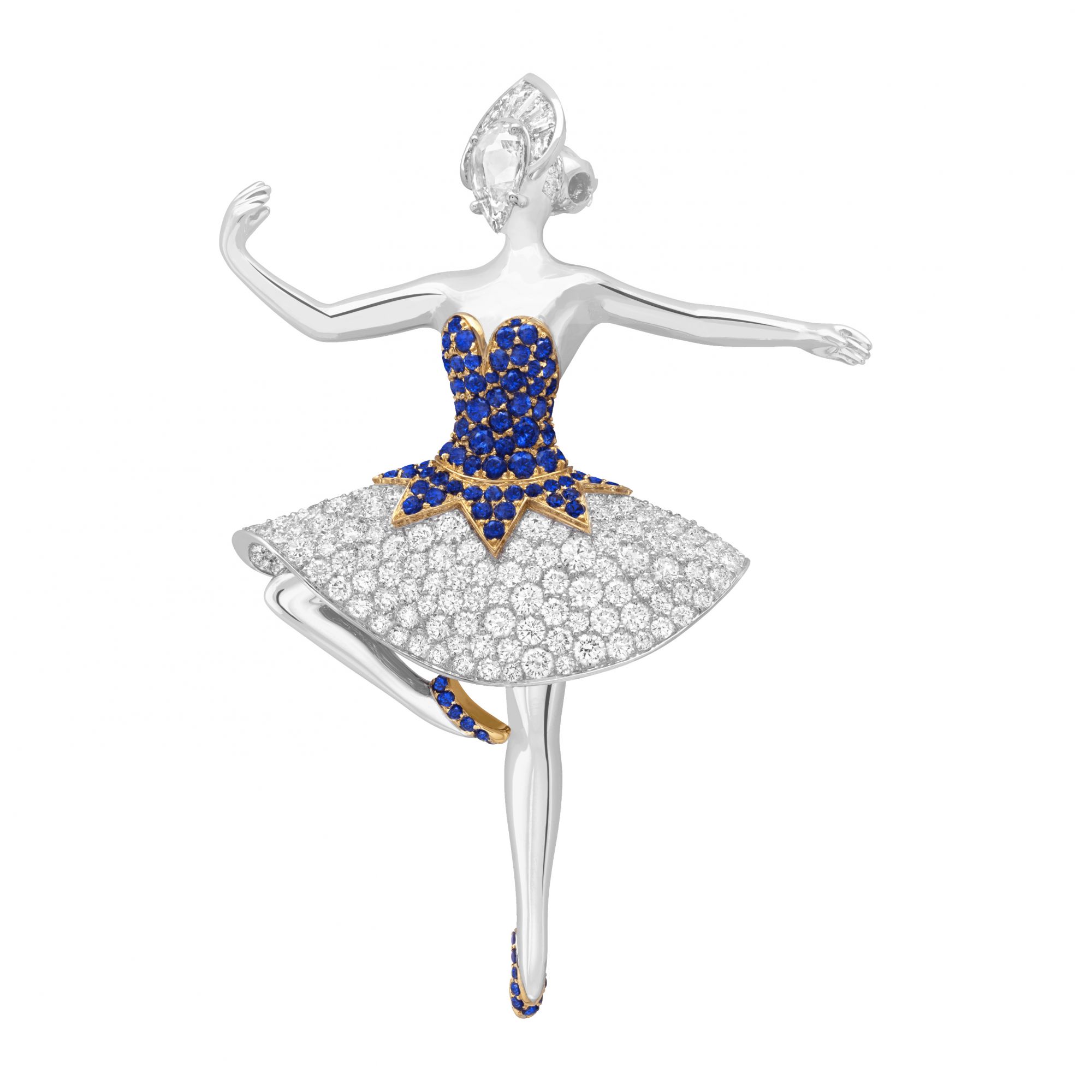 Carlota ballerina胸針。