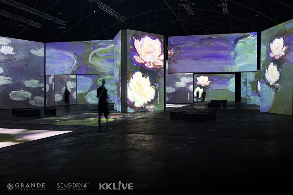 2021「印象‧莫內—光影體驗展」。(圖片提供/KKLIVE)